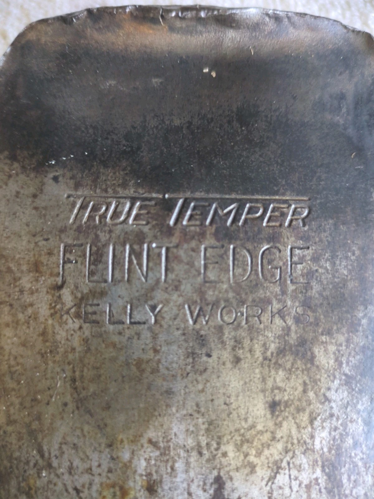 Vintage True Temper Kelly Works Flint Edge Single Bit Axe Stamped