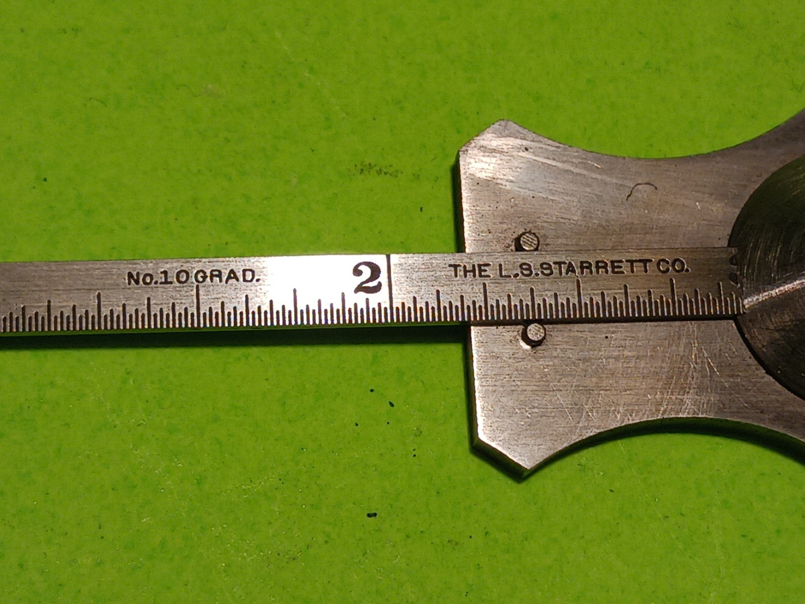Starrett No. 236 Combination Depth & Angle Gage w/No. 10 rule works great