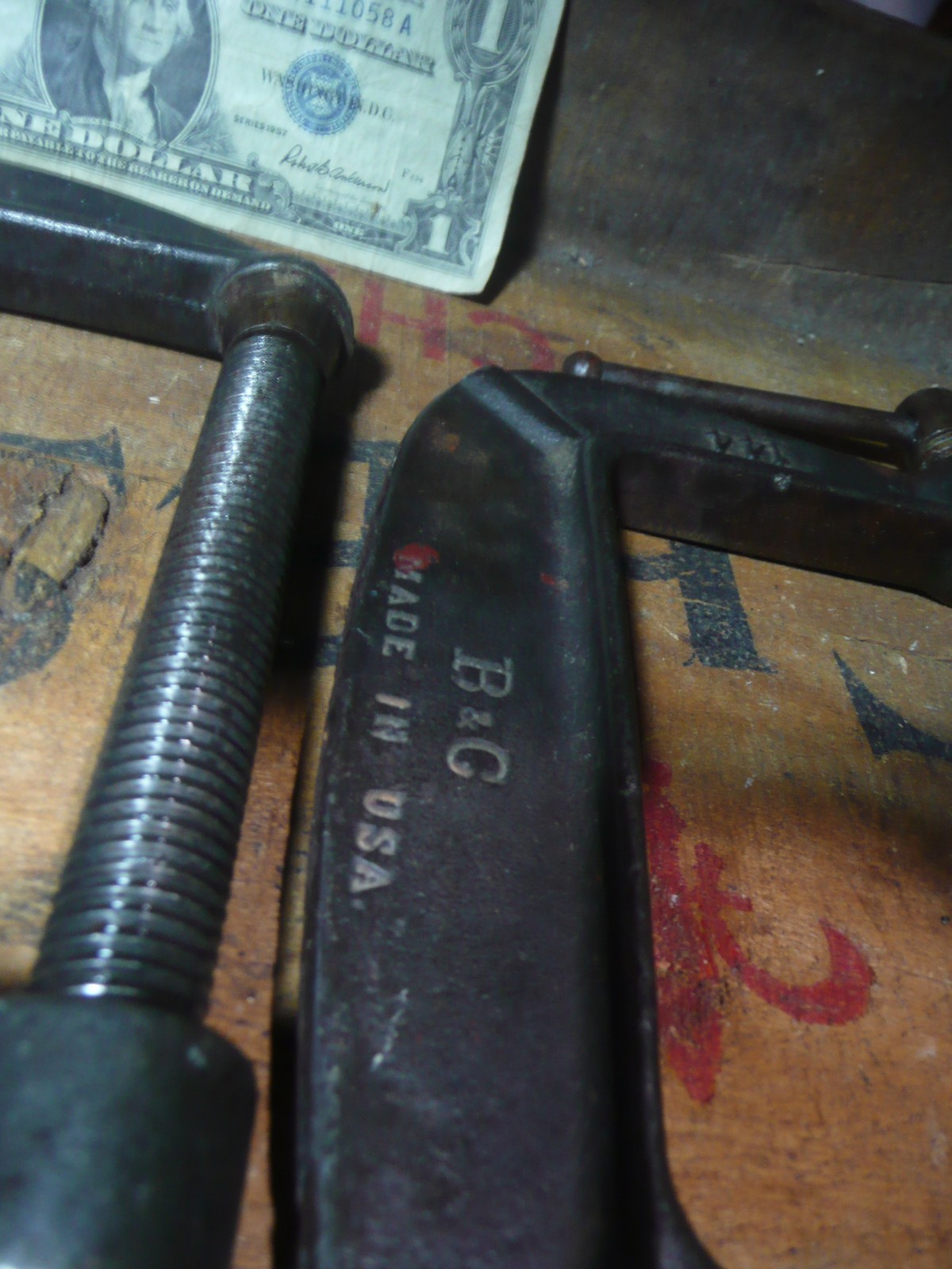 (3) BEMIS & CALL No.144-4″ Clamps Malleable Iron USA