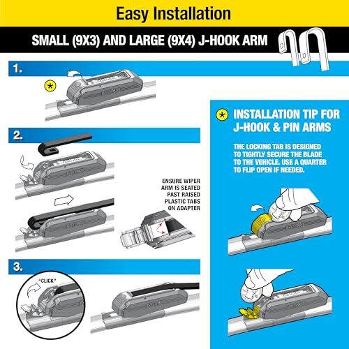 Rain X Latitude Water Repellent Wiper Blades 2 in 1 Universal Fit 21 Inch