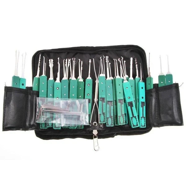 32 pc. Locksmith Tool Set w/ Clear Lock for Practice Beginner Tools – New