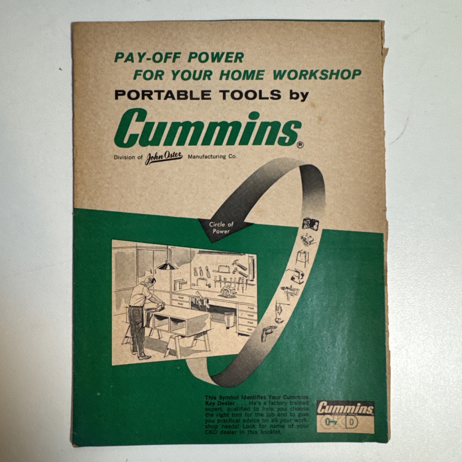 1960 Cummins Portable John Oster Hand Tools Advertising Booklet Saws Sanders