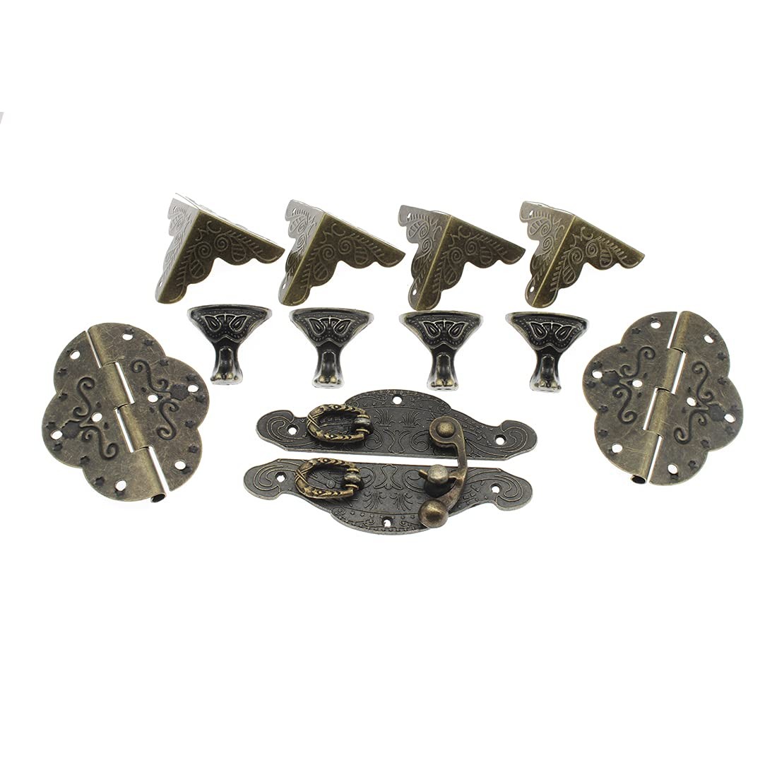 HAJXZH Jewelry Box Hardware Kit Antique Buckle Latch Large, Large buckle