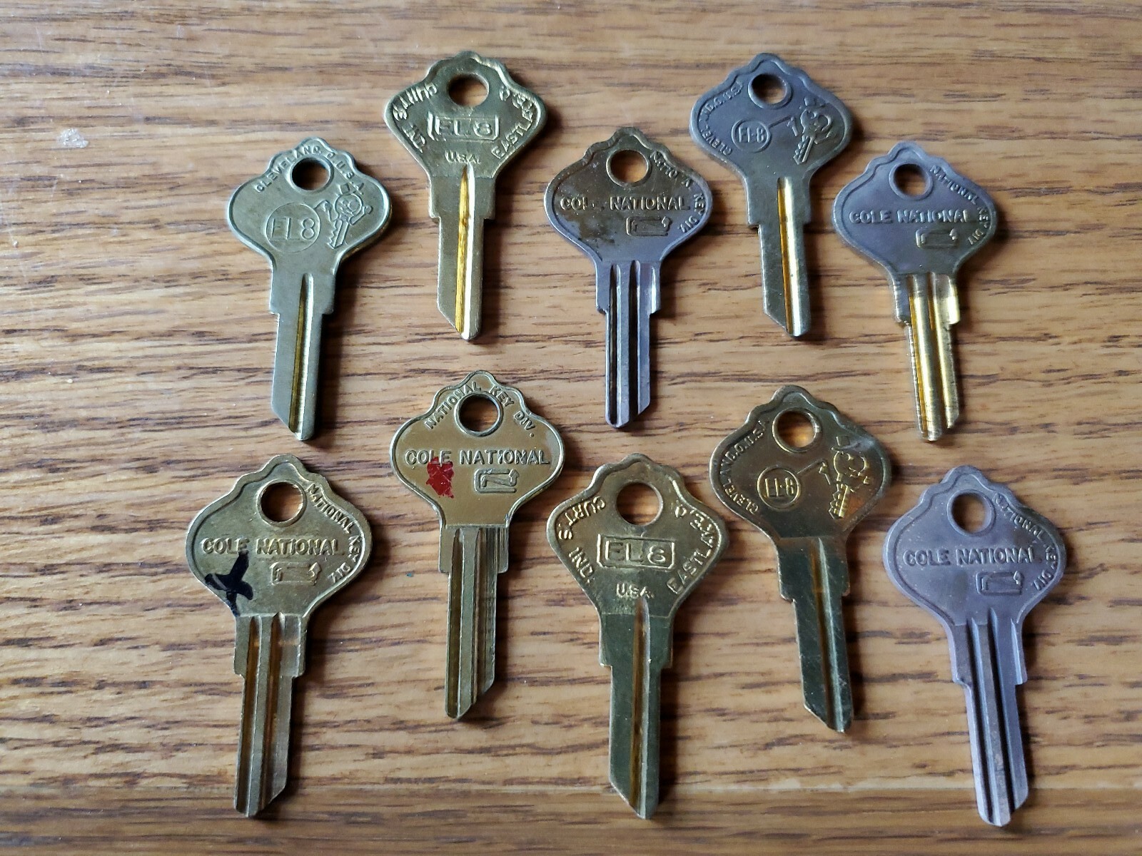Lot of 10 Curtis Key Blank EL8 Fits Ilco Airstream H54B H1054B ELG2 ILC10D K8