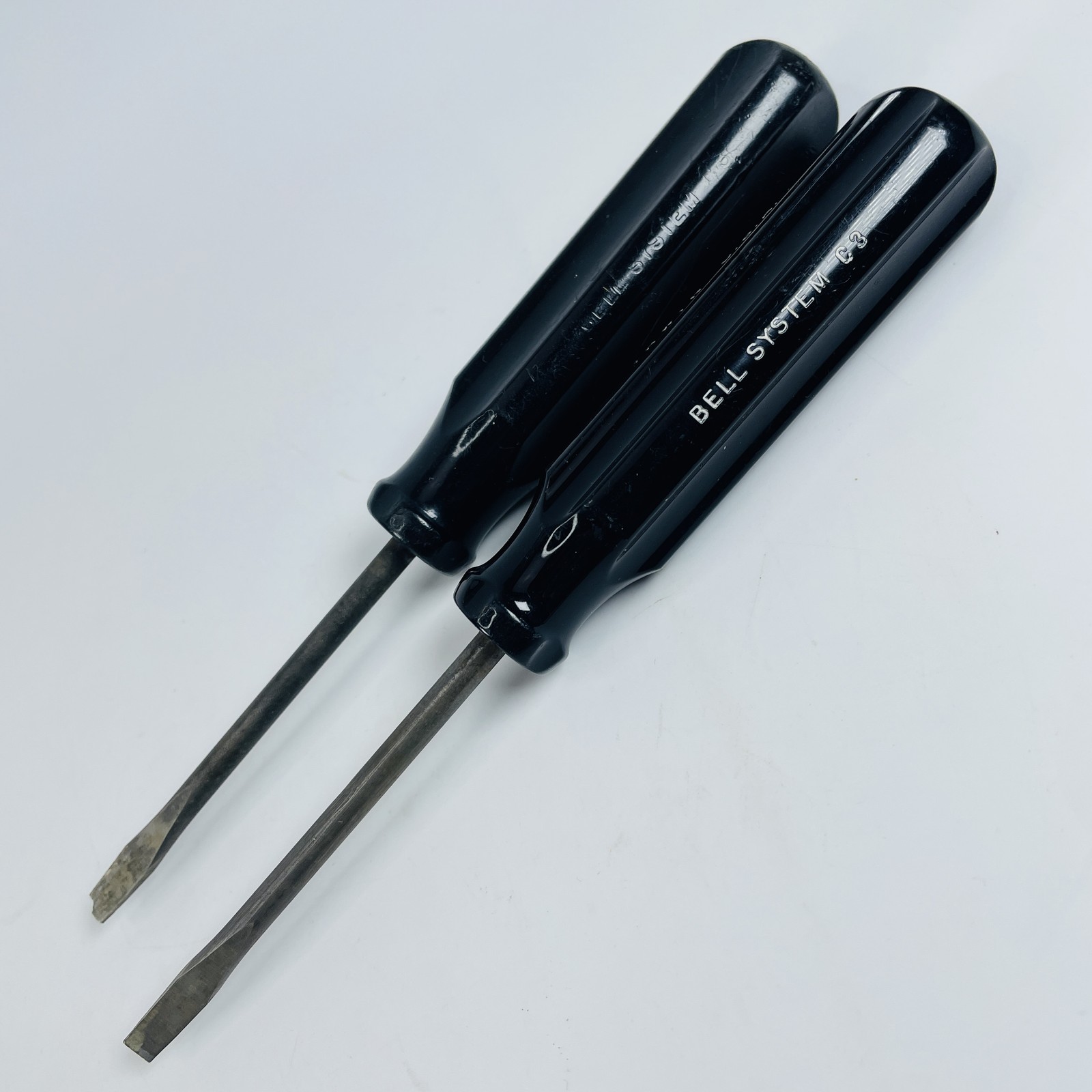 Vintage IRWIN Bell System Slotted Screwdrivers Lot of 2 Made in USA