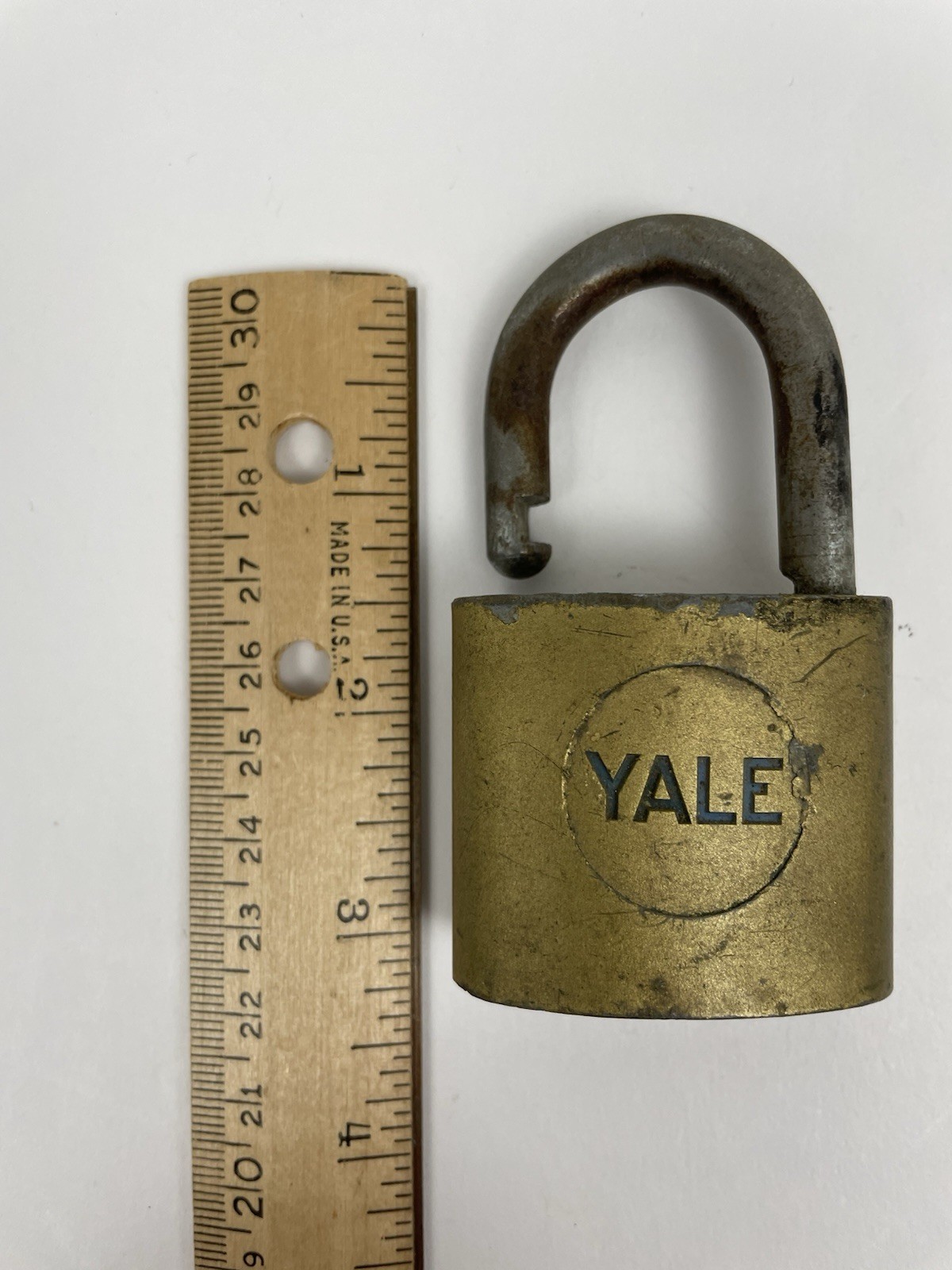 3 Vintage Padlocks – 2 Yale and 1 Corbin – NO KEYS