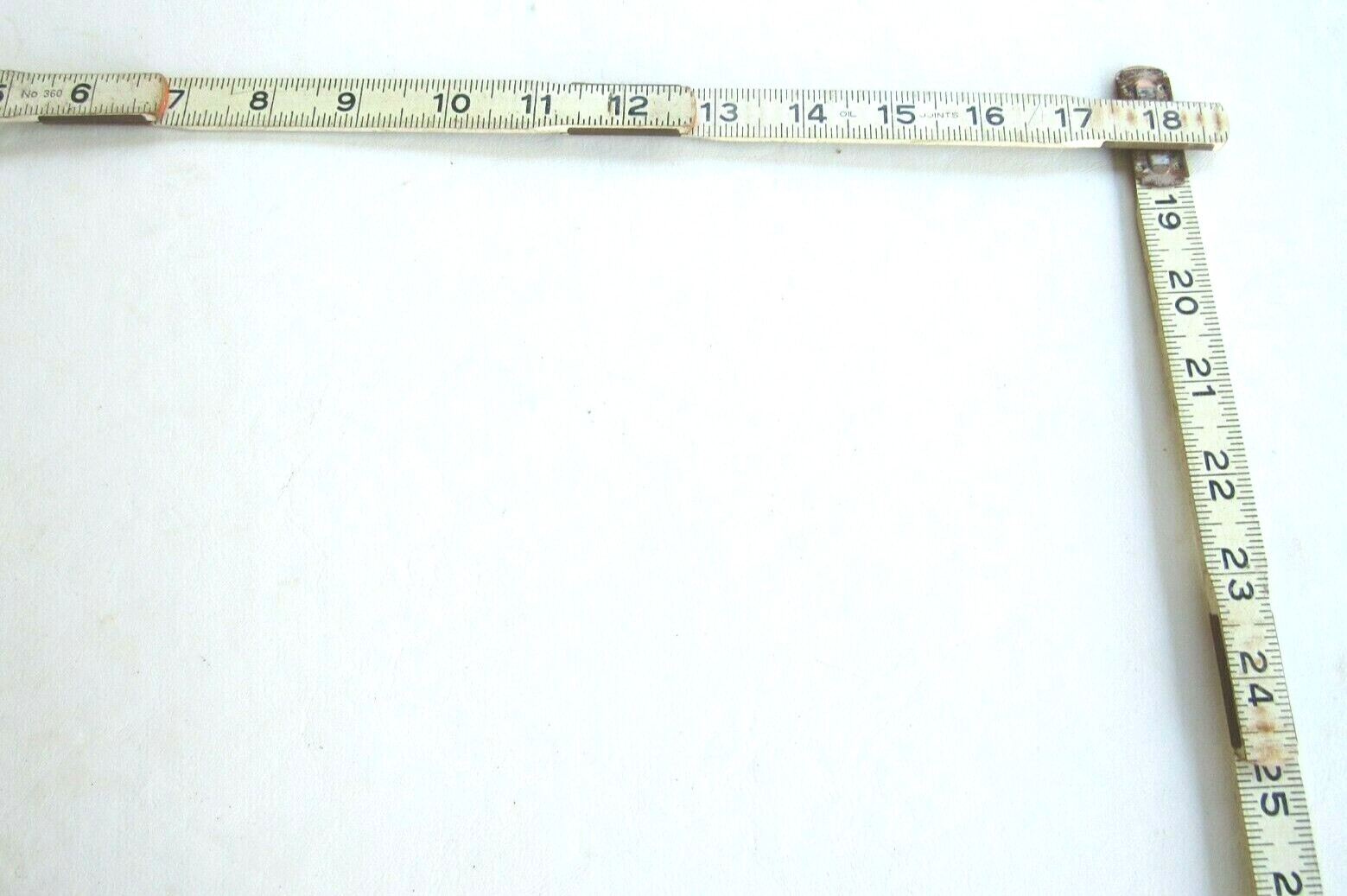 Vtg ROE STANDARD No. 360 SW6 72-Inch Wooden Zig Zag Rule. Made in U.S.A. Used.