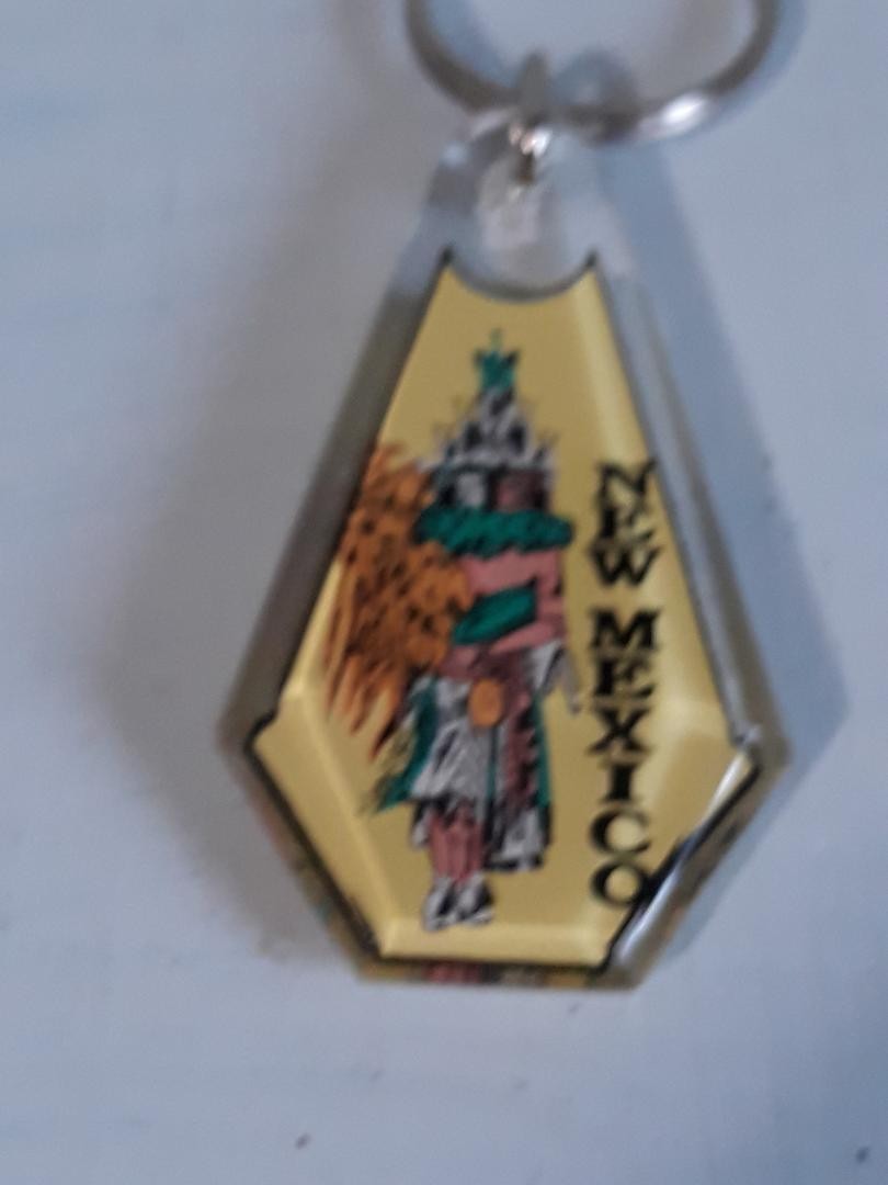 Vintage New Mexico Double Sided Key Ring