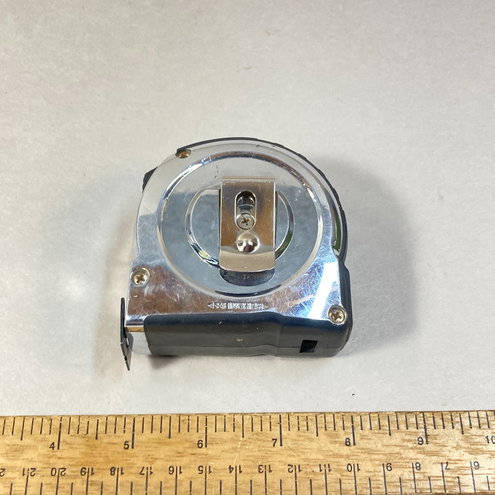 Stanley Tape Measure 26ft. Yellow Tape Pocket Clip Metric SAE #STHT36134