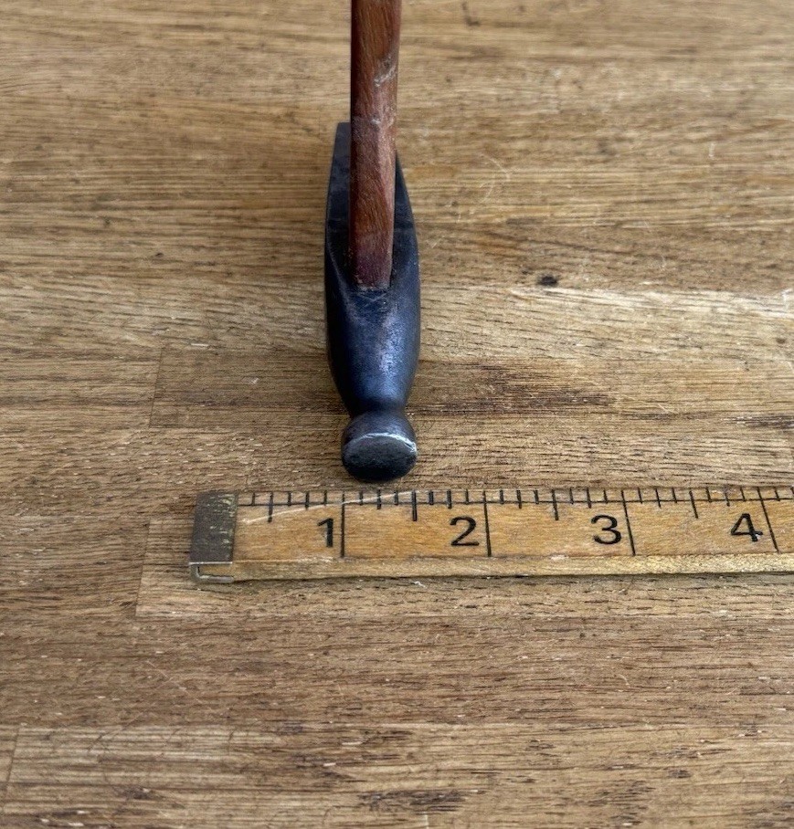 Vintage Unusual Cross Pein Jewellers Hammer Watchmakers Silversmith Old Tool