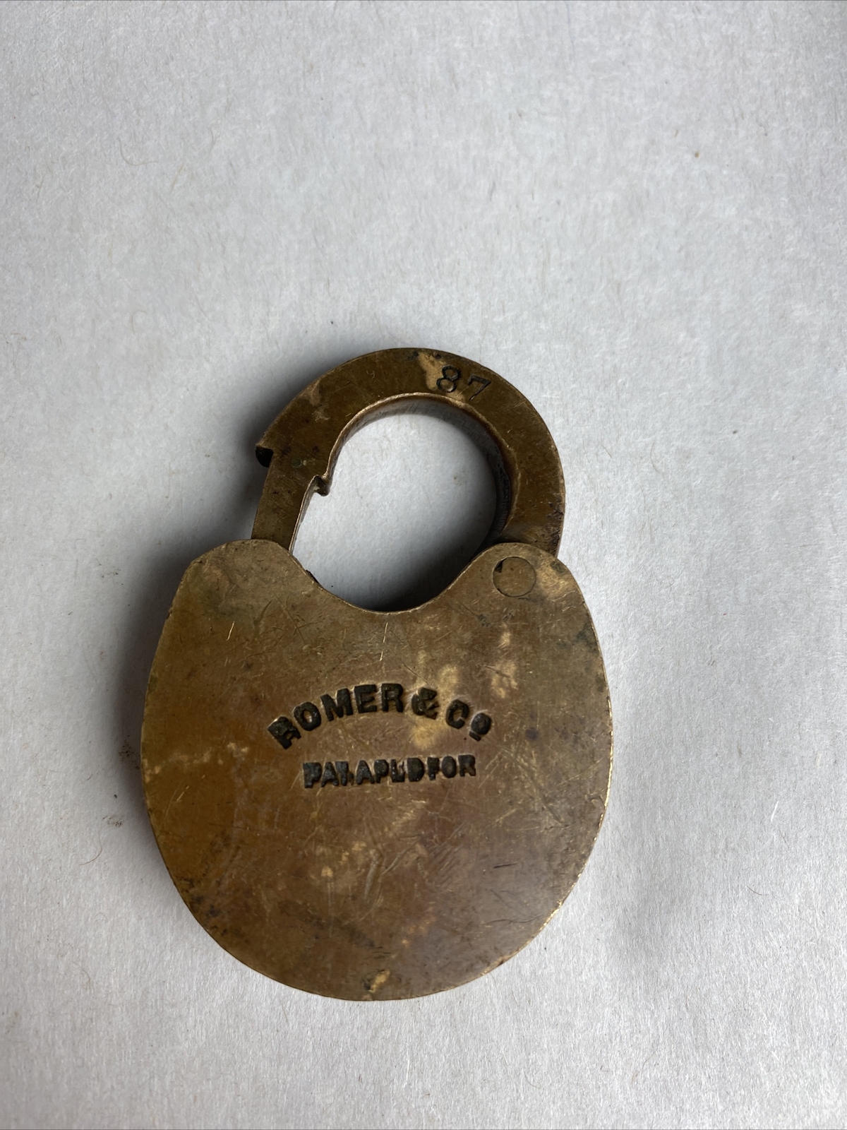 Romer & co 87 Antique Vintage Padlock No Key