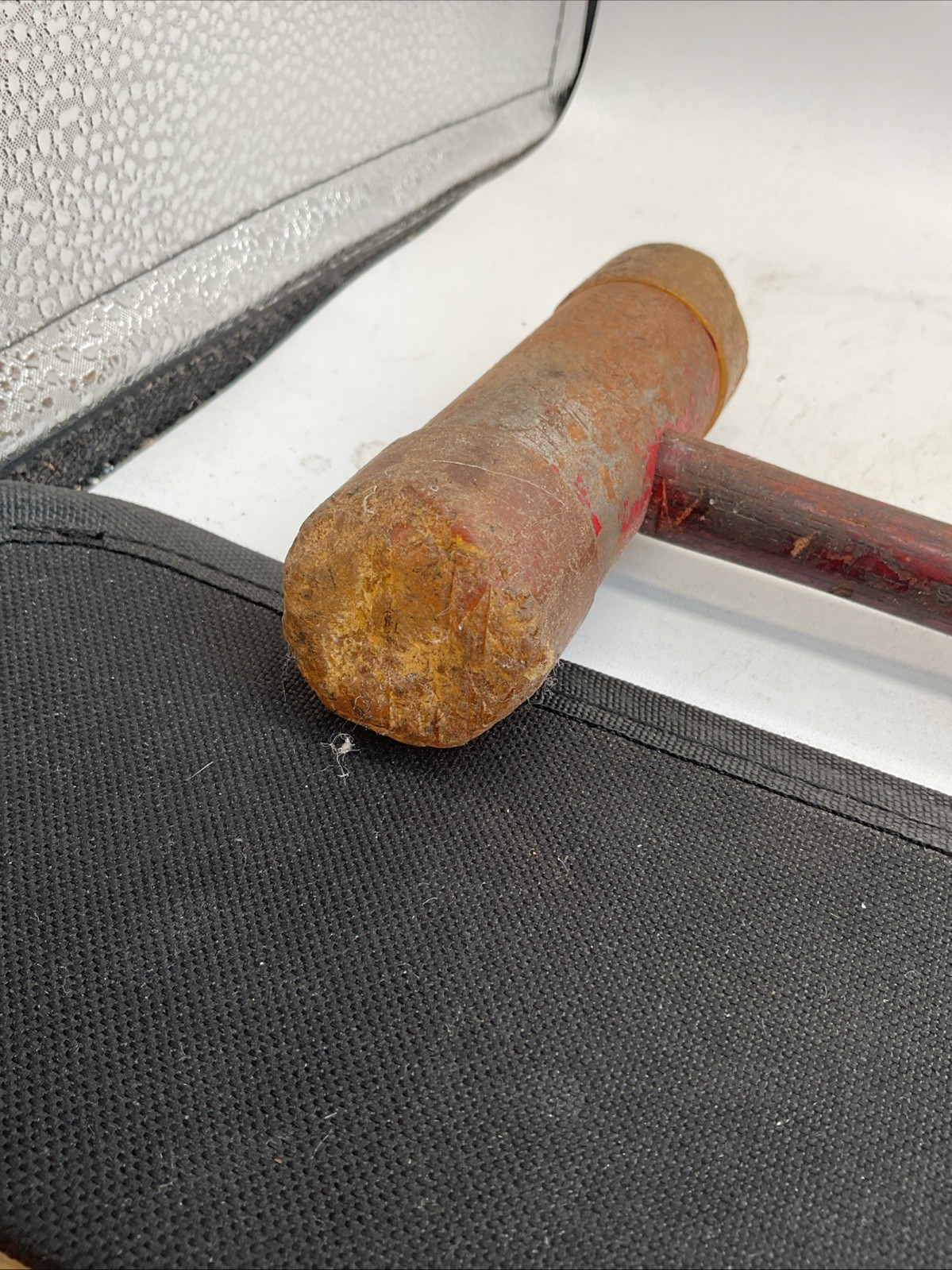 Hammer Mallet – Vintage Wooden Ends And Handle With Metal Frame