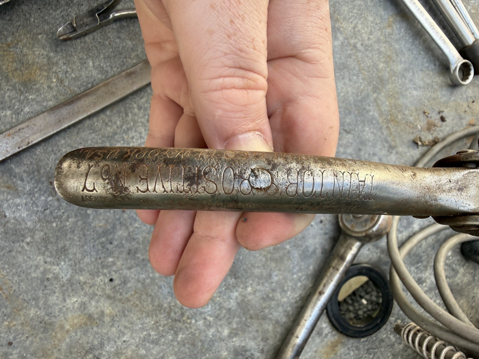 Vintage MFG Co Taintor Positive No7 Saw Set Pliers Setting Pliers Made USA Tool