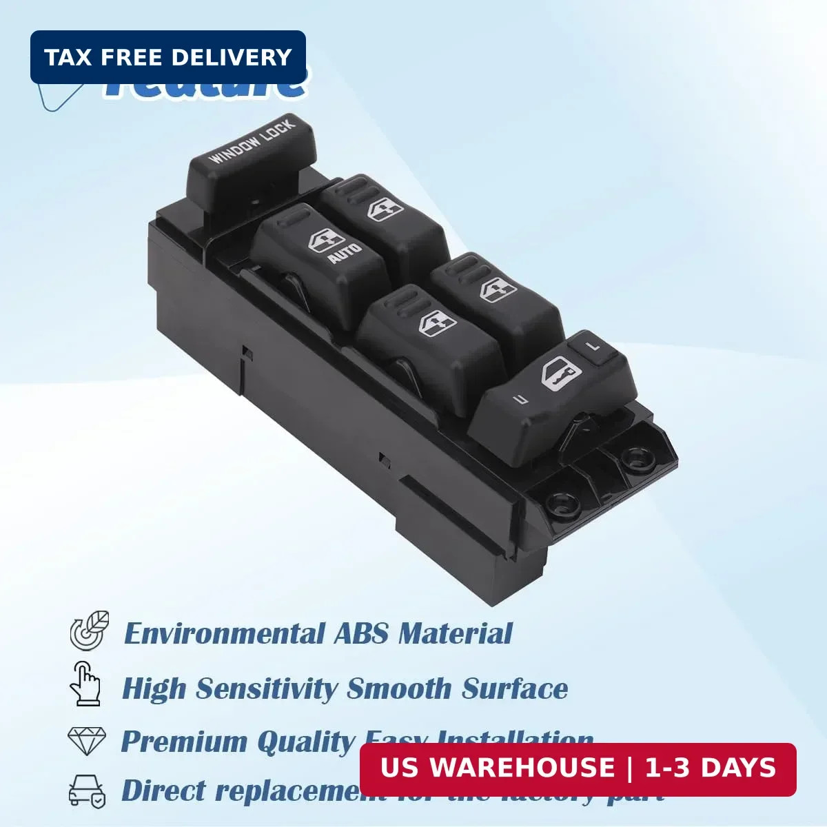 Driver Power Window Switch for 2000-2002 Chevy Tahoe/Suburban | Compatible with