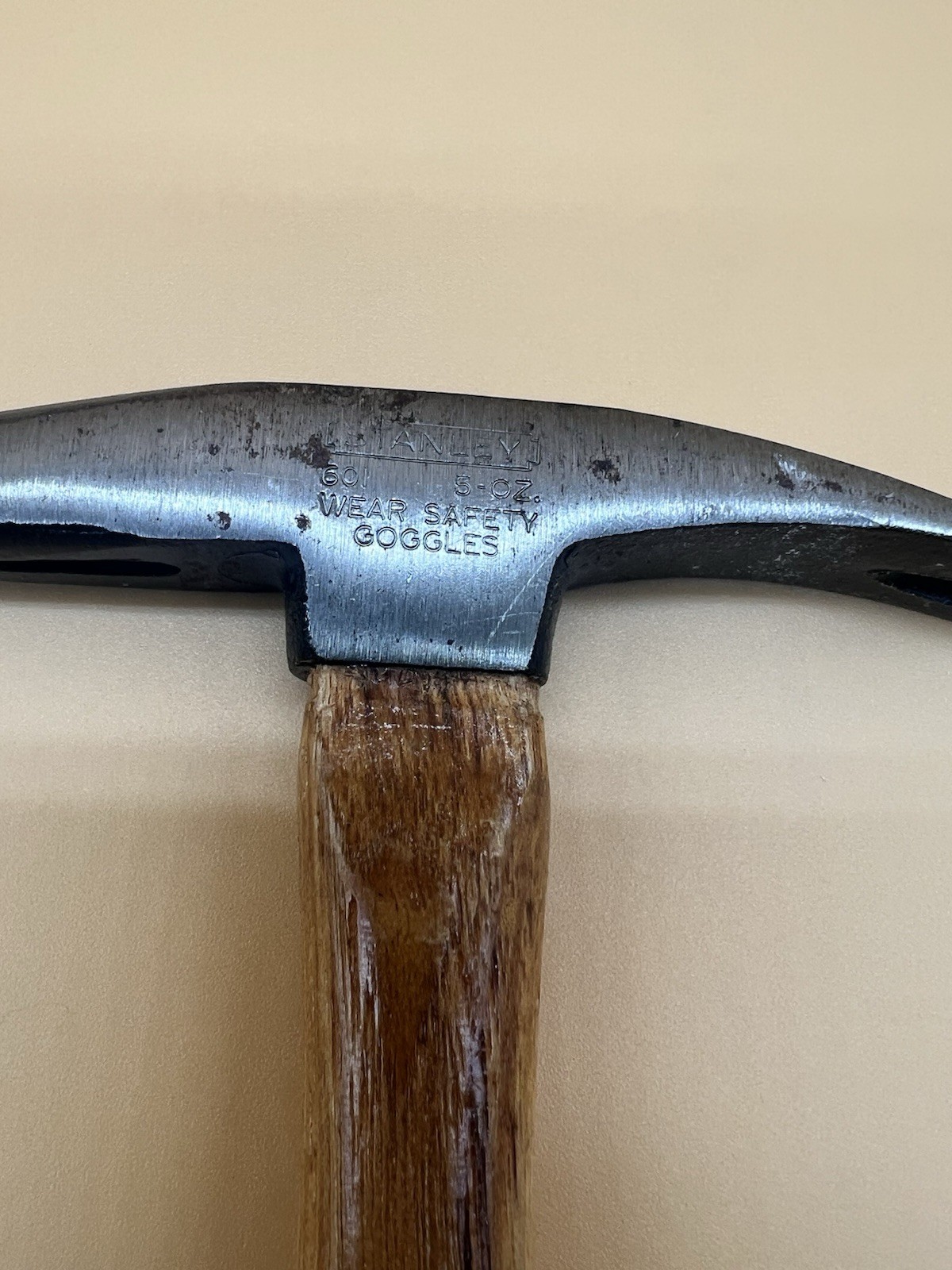 Vintage Stanley 601 magnetized Upholstery Leather Work Tack Hammer Made in USA