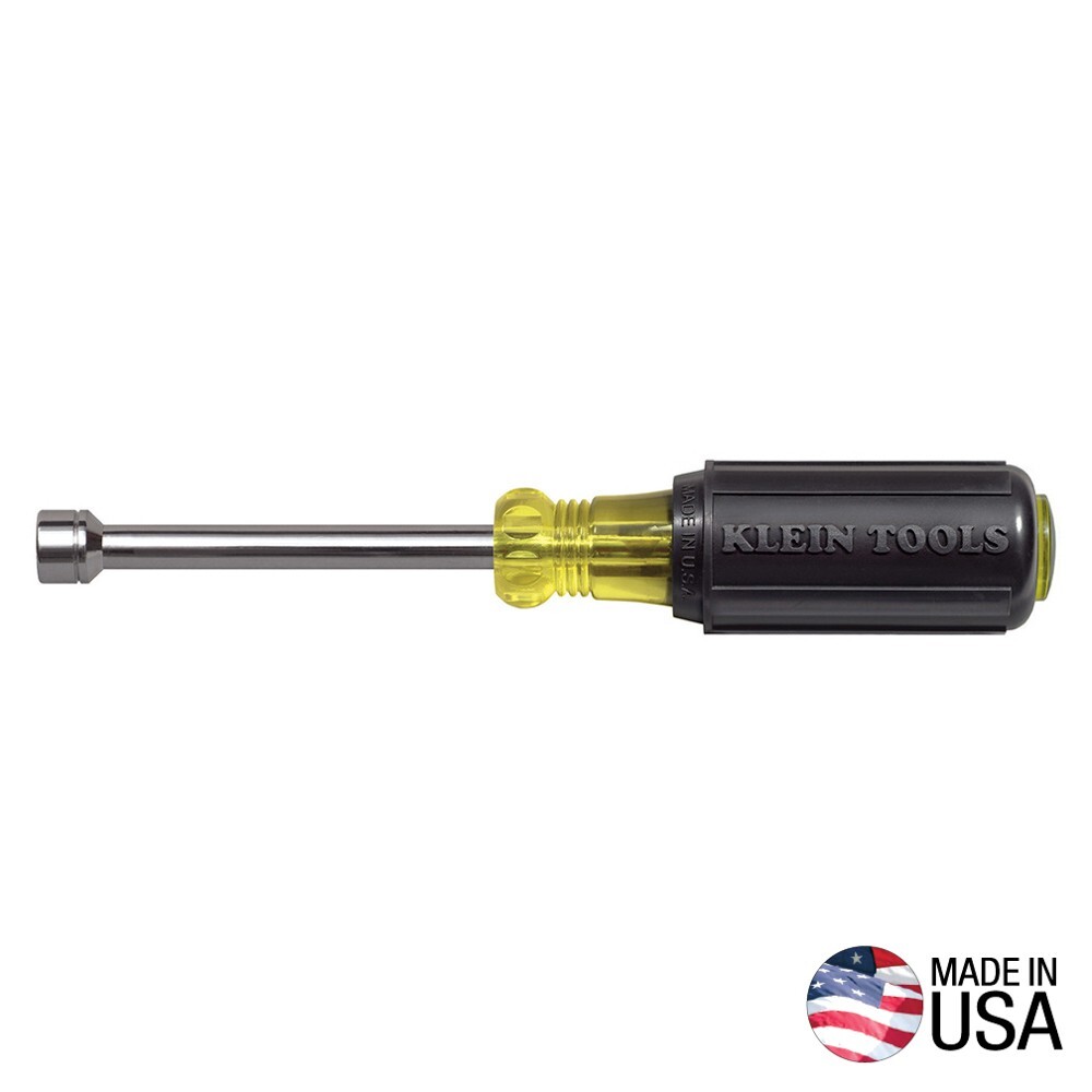 Klein Tools, Inc NUTDRIVER; 8MM HEX 3 INCH HOLLOW SHAFT W/ CUSHION GRIP 630-8MM