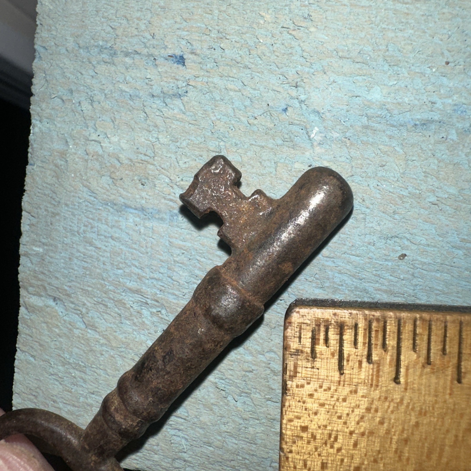 Antique Solid Barrel Skeleton Key. Jailer Key, Legit Antique Key! #2