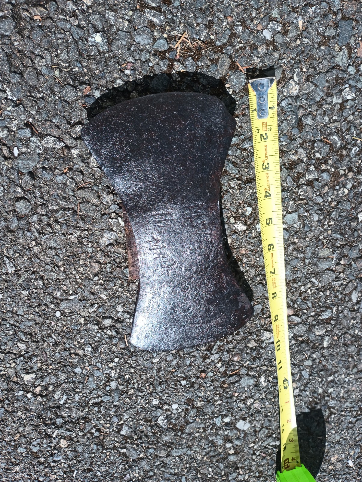 MWH Co Hand Made Double Bit Axe Head Vintage Original Collectible Tool 3.36 Lbs.