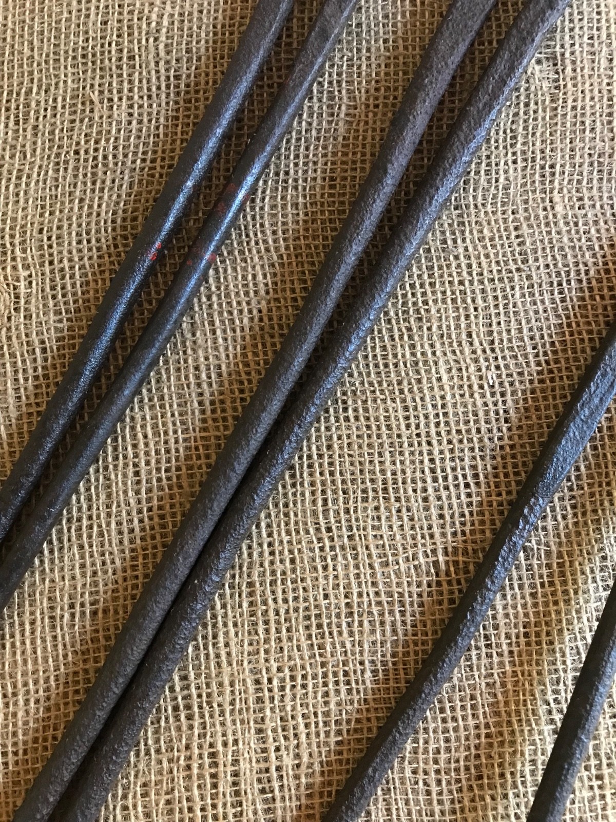 Vintage Set Of (3) Blacksmith Tongs Tools