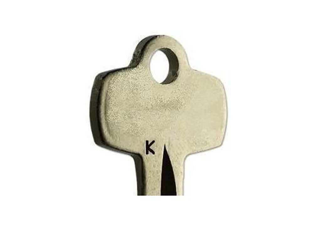 TWO NICKEL SILVER FITS BEST KEY BLANKS FOR “K” KEYWAY