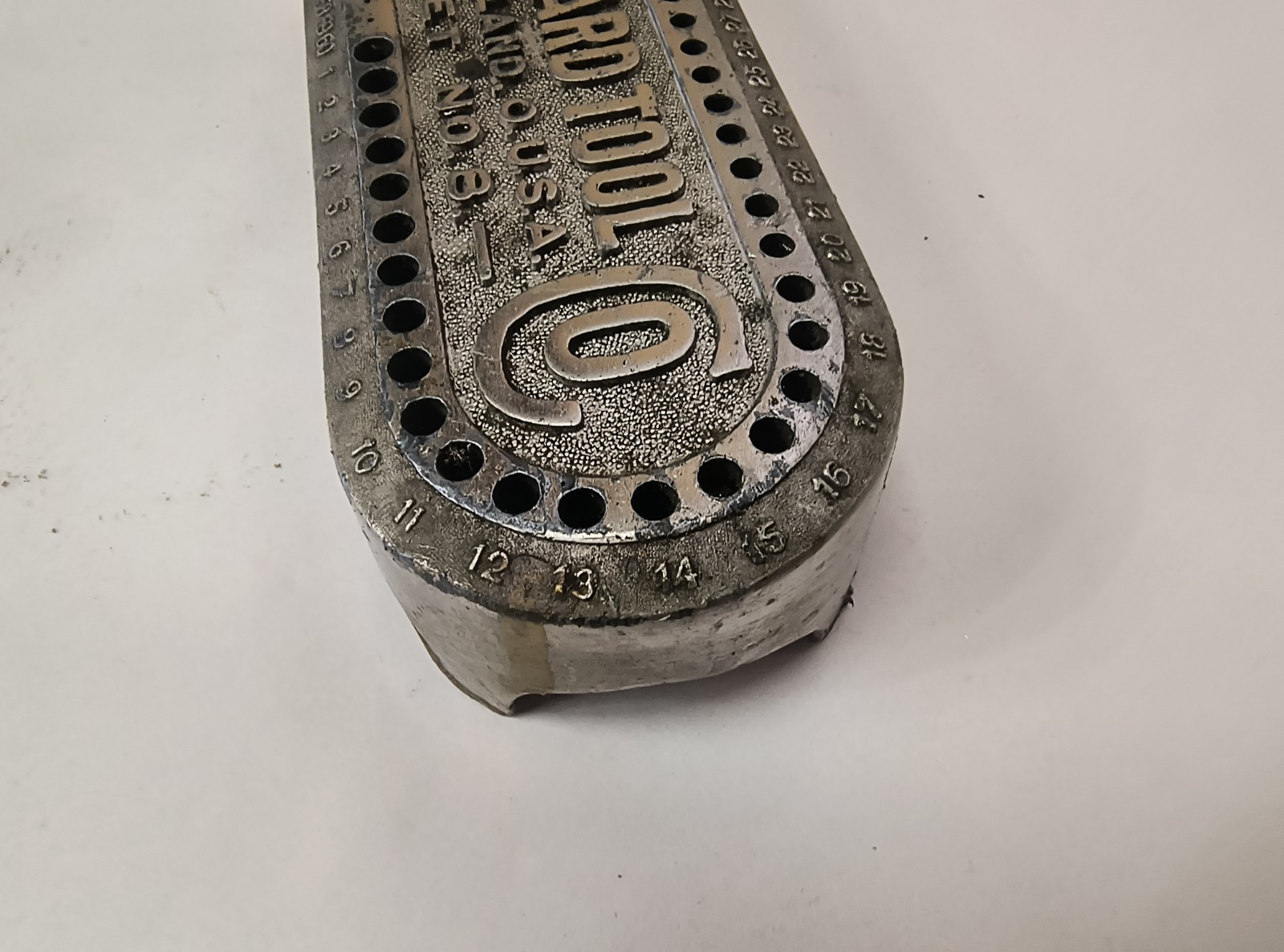 Vintage Standard Tool Co. Cleveland OH USA Set No. 8 Drill Bit Holder
