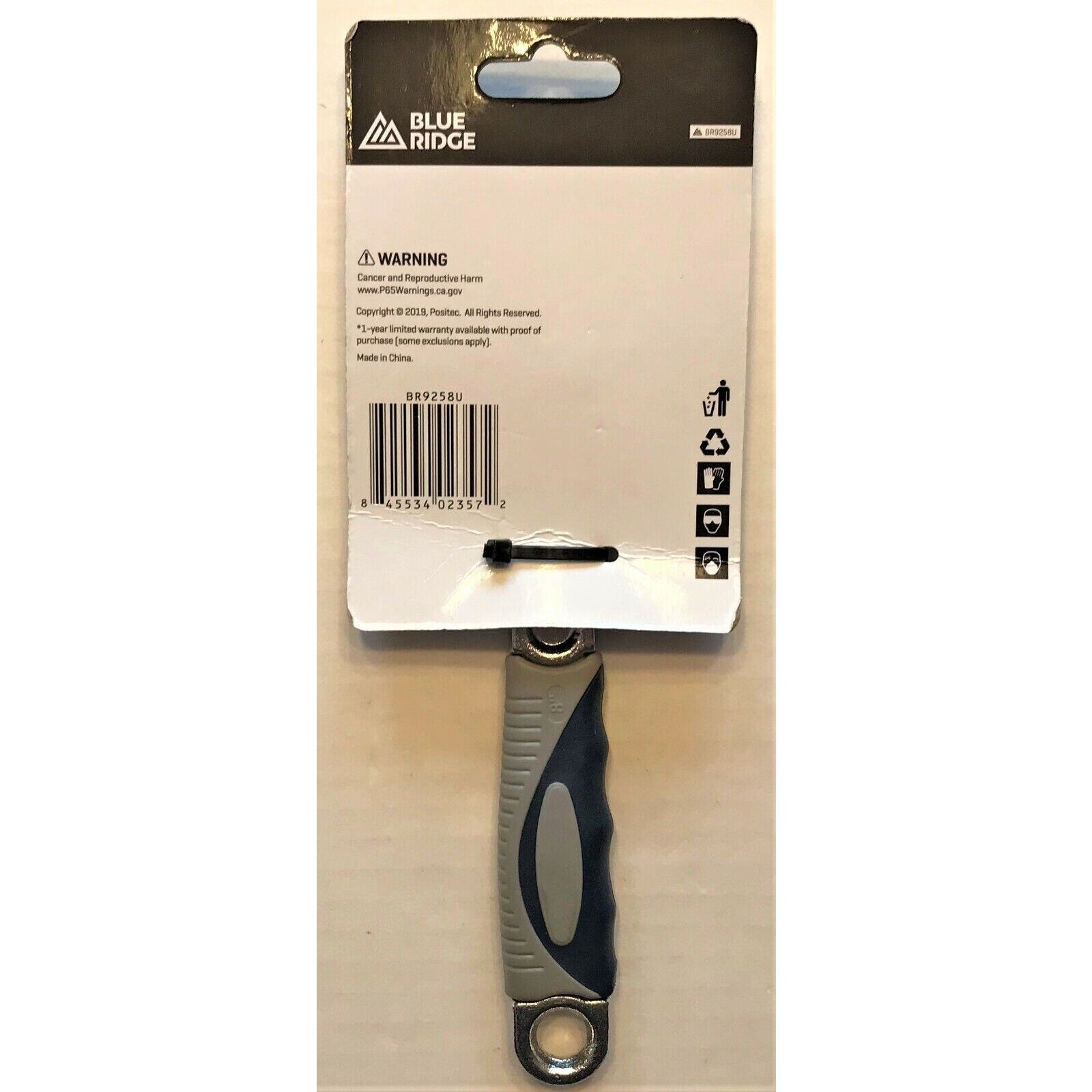 Blue Ridge Wrench 8″ Adjustable Tools Mechanics Chrome Hardware Garage Home New