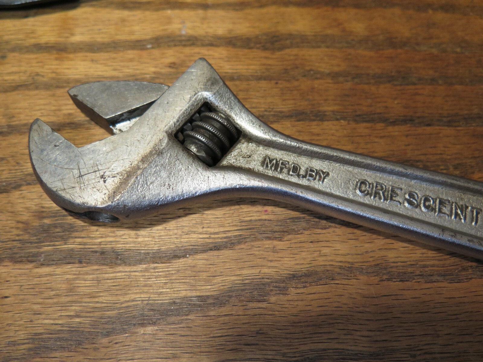 vintage Crescent 10″ wrench MADE IN USA adjustable wrench shop tool box bench