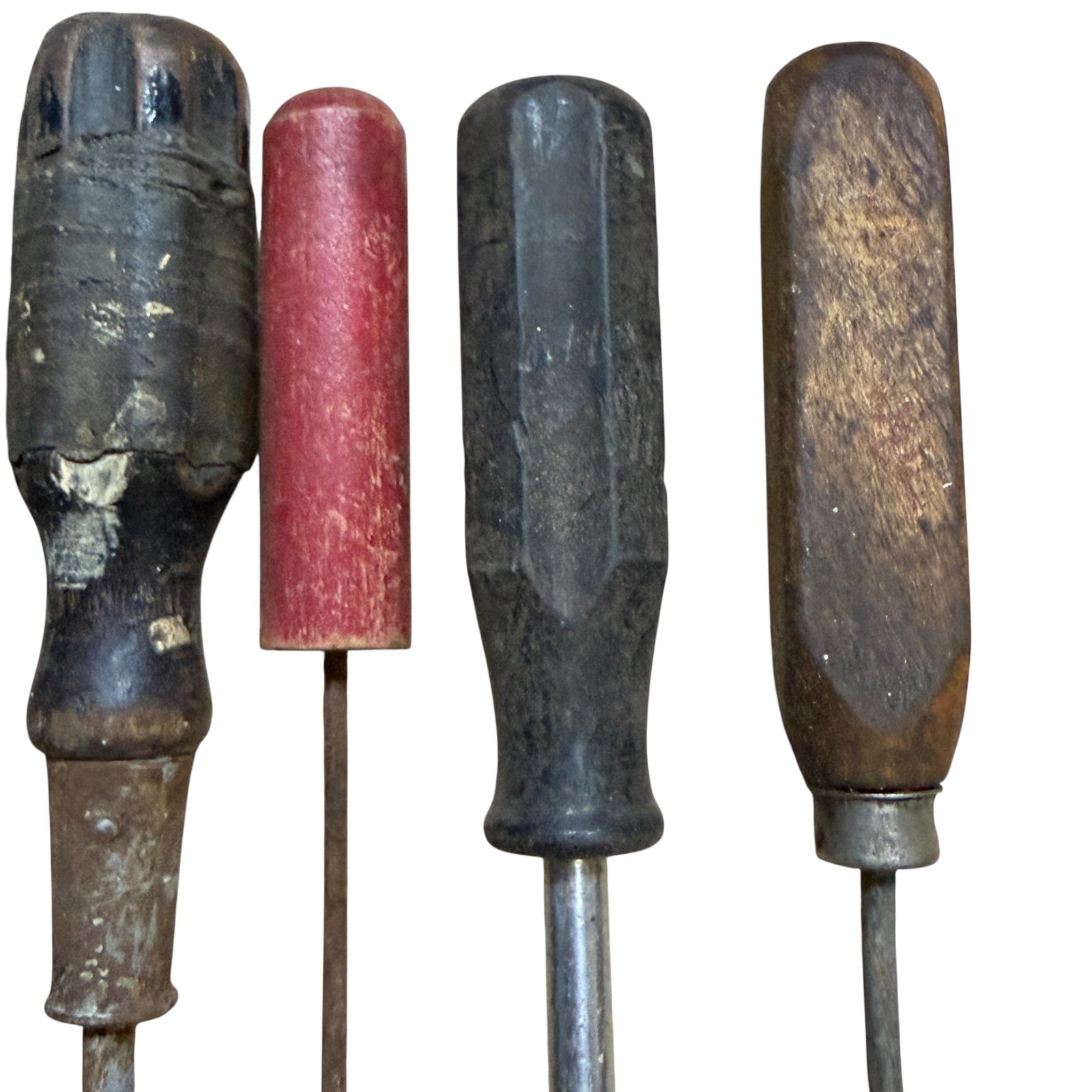 Vintage Screwdriver Lot 42 Mixed Flathead Phillips Wood Plastic Handles