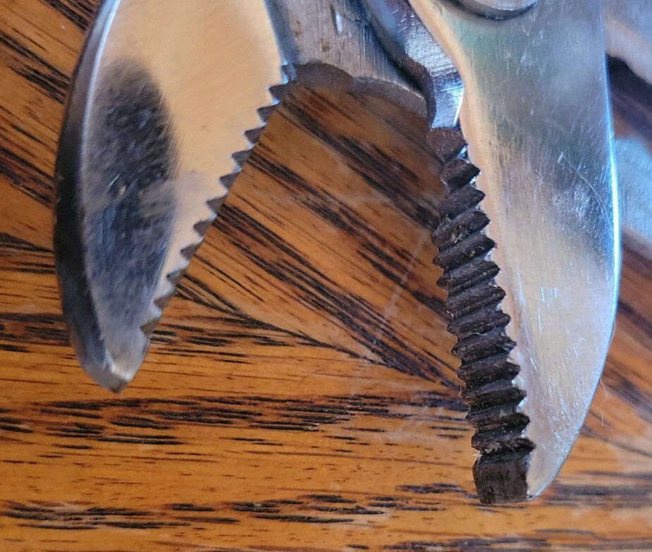 Vintage 9-1/2″ SEARS Water Pump Pliers, 5-POSITION, JAPAN BF (Daido, HOZAN ??)