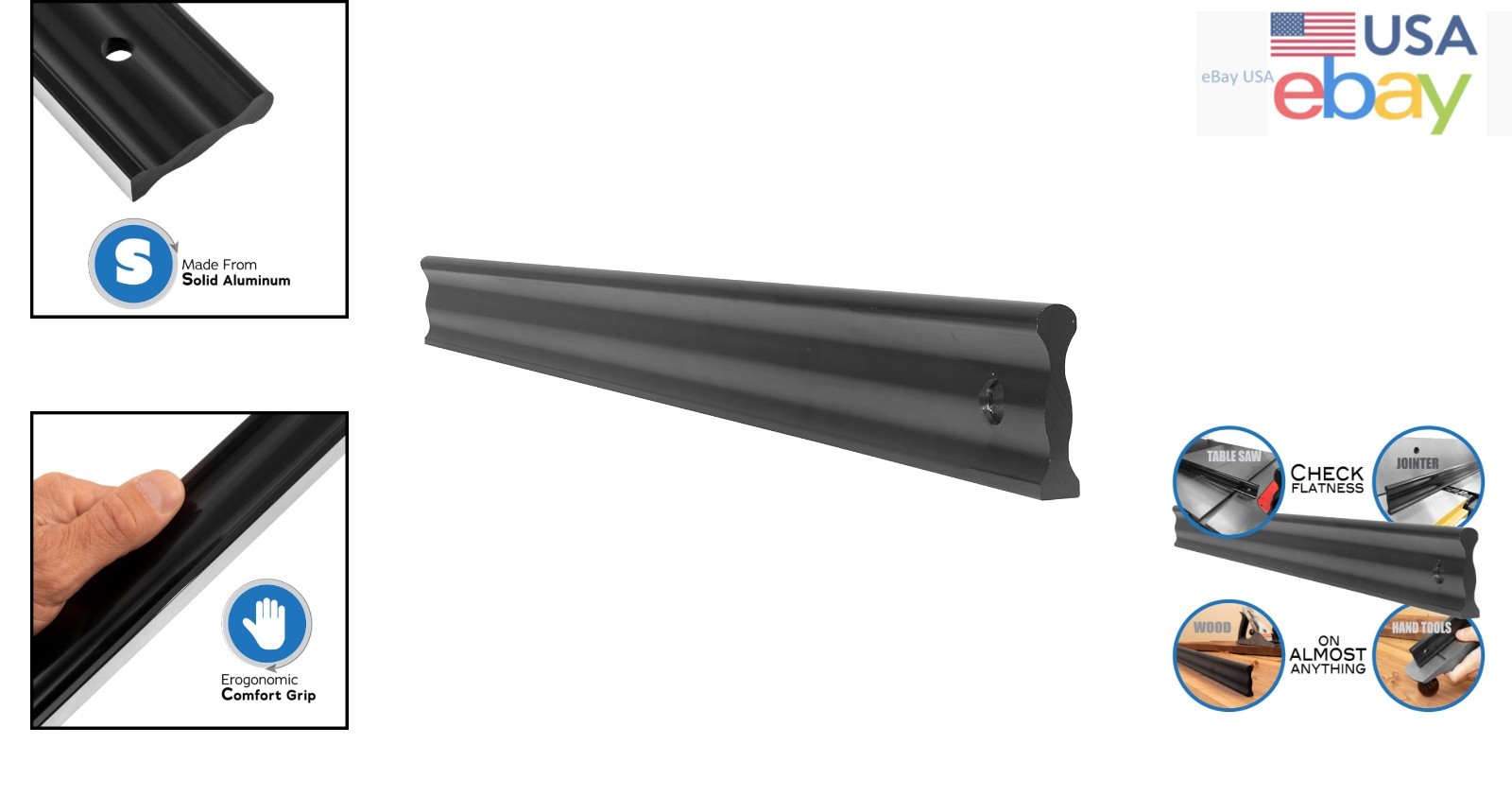 Versatile 24″ Straight Edge for Marking & Checking Flatness on Various Surfaces