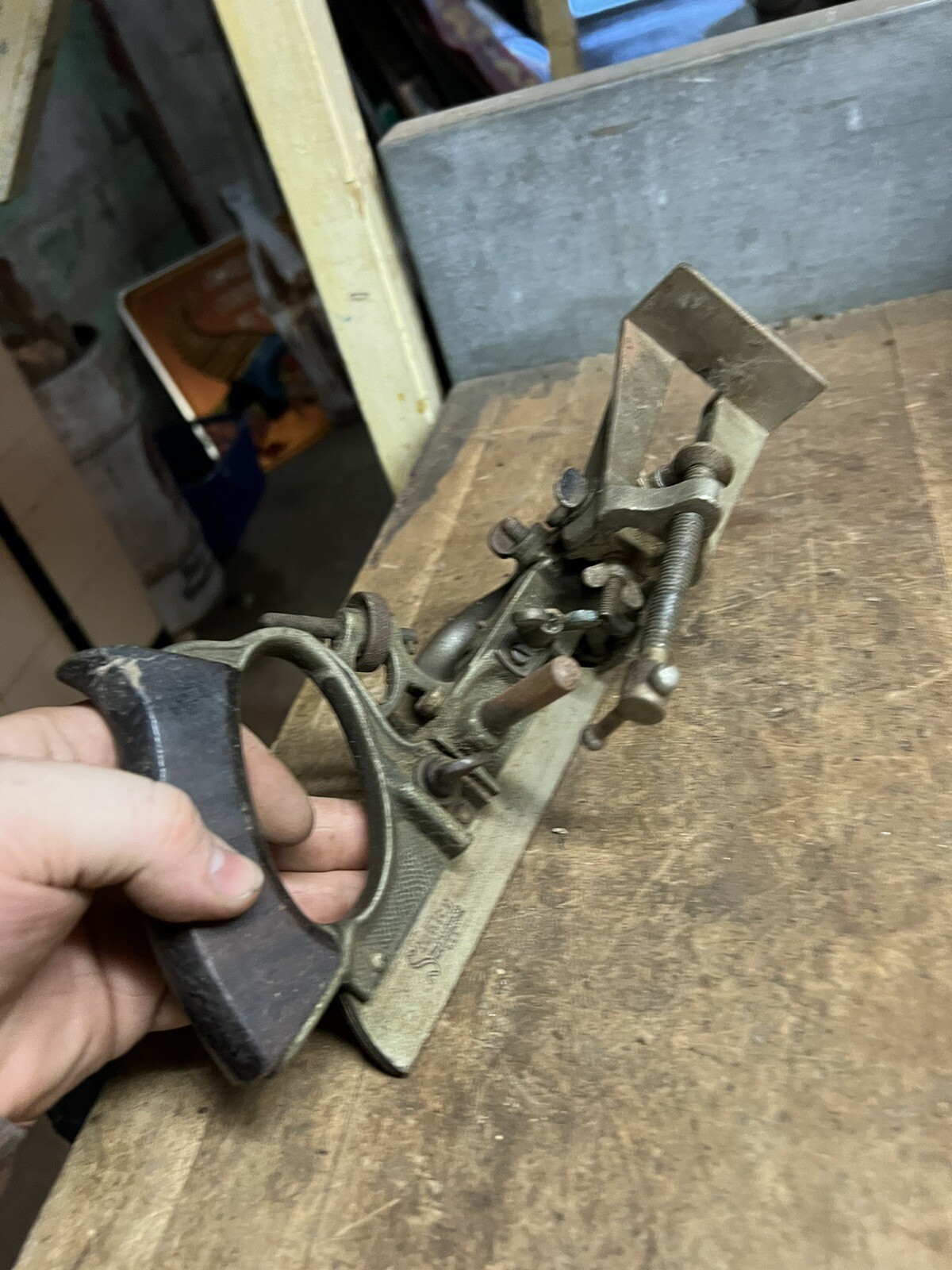 Antique Old Stanley Rule Level No 45 Combination Hand Plane Metal Tool Parts USA