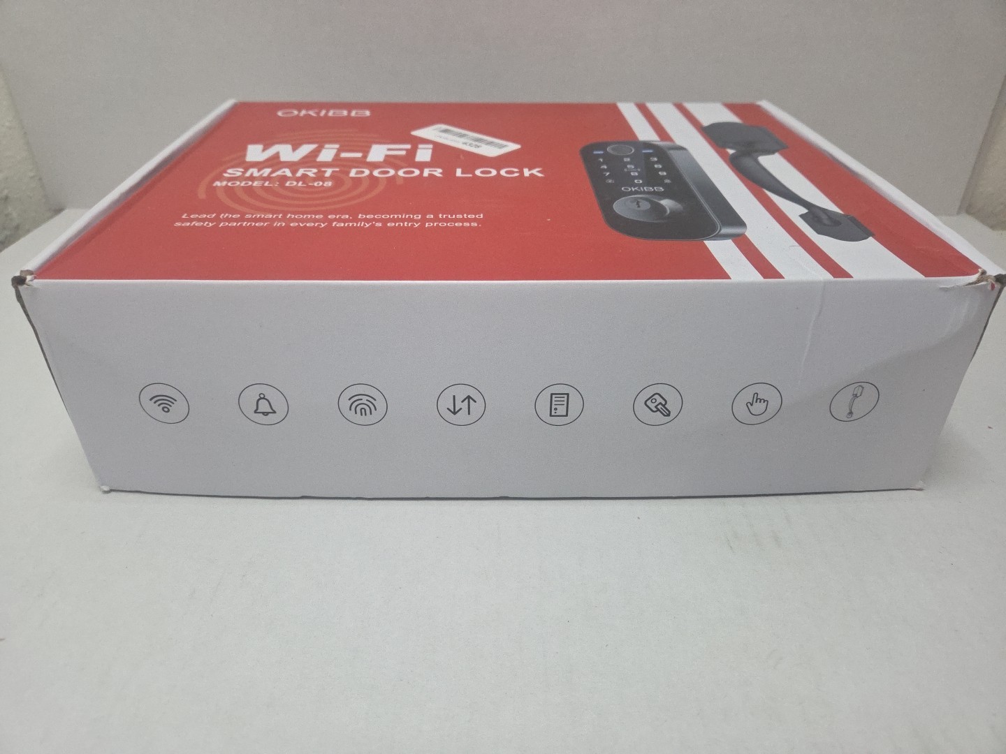 OKIBB Smart Front Door Lock Set, WiFi, Keyless Entry Deadbolt, App, keypad, RFID
