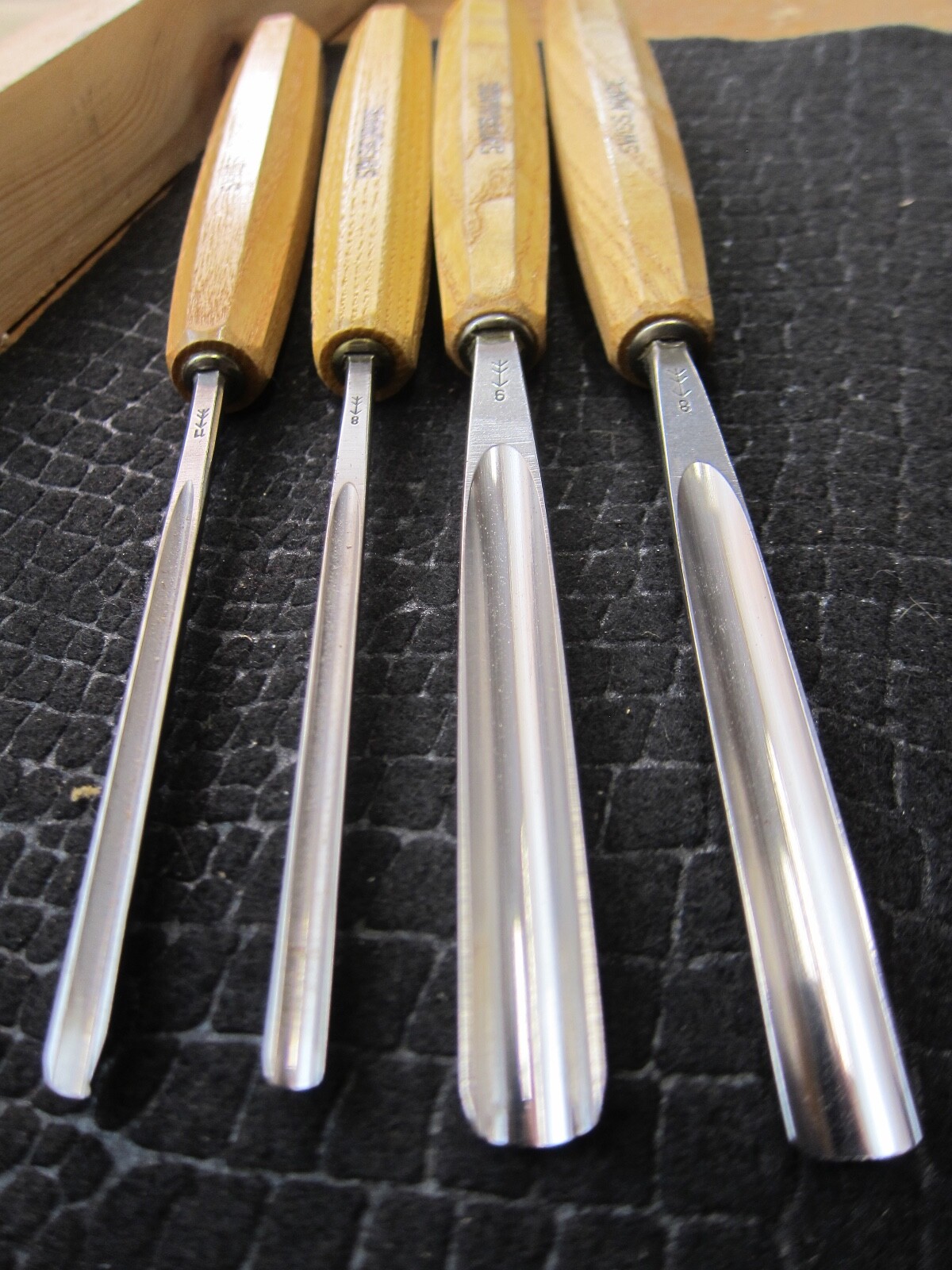 PFEIL “Swiss Made” Complete Set OF 12,W/ Deluxe tool Roll