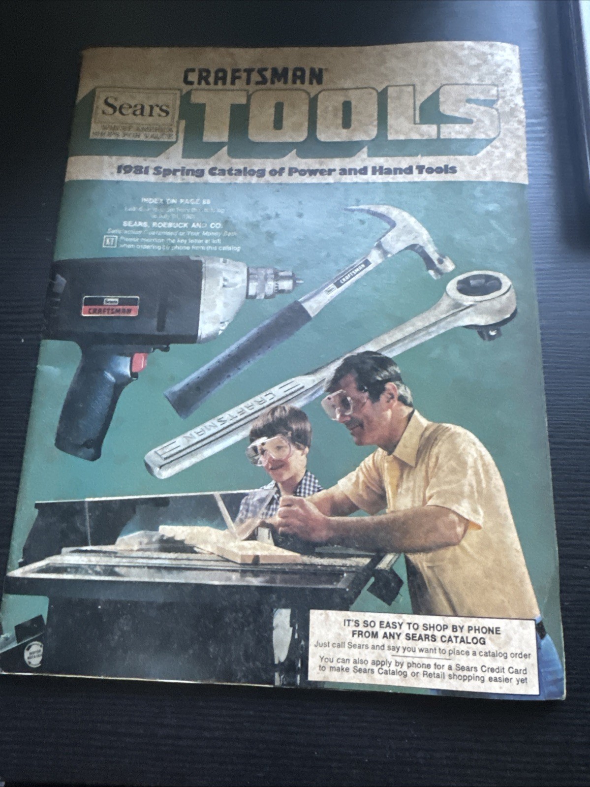 Vintage Sears Craftsman Power and Hand Tool 1981 Spring Catalog Roebuck Tools