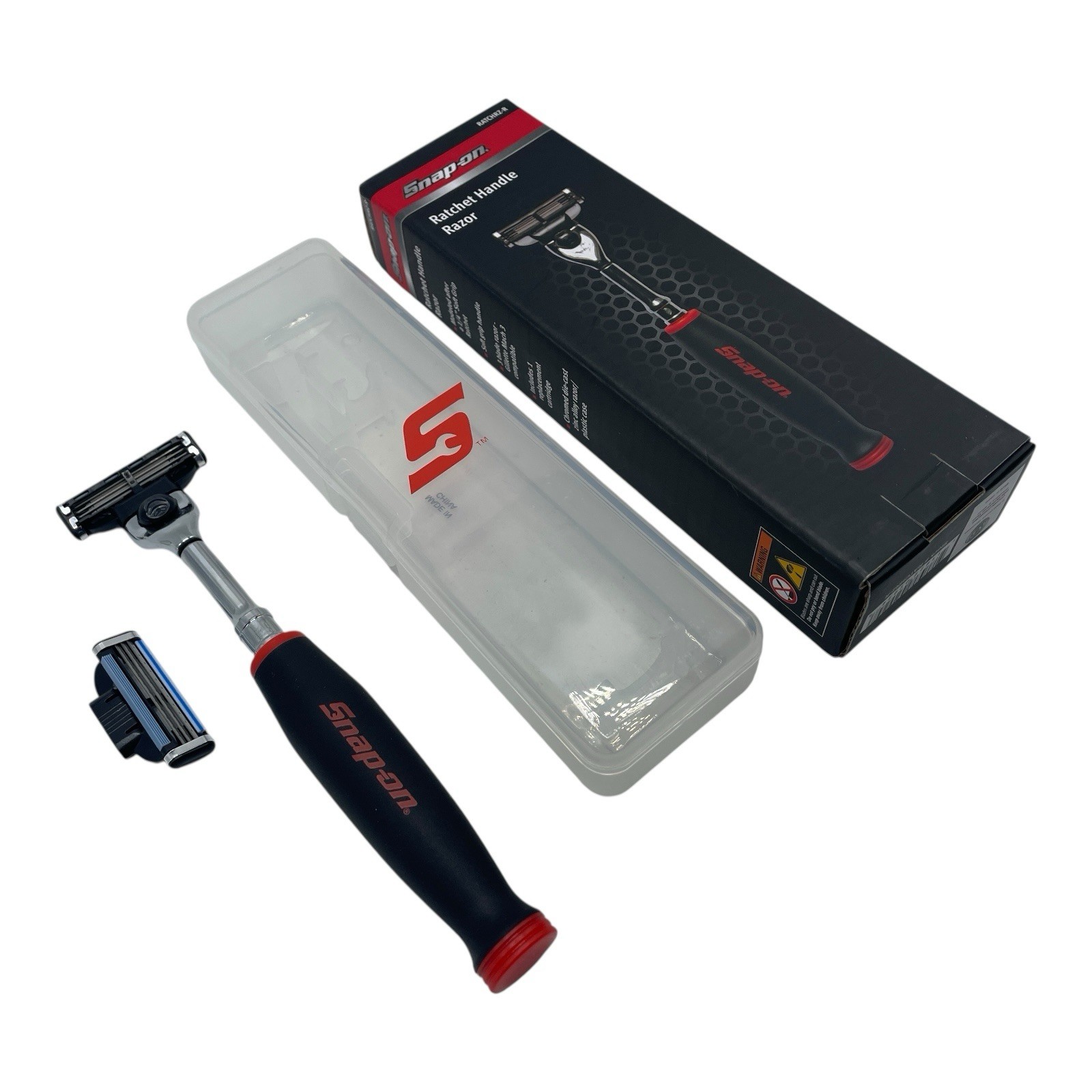Snap On Tools Razor Soft Grip Red Ratchet Handle Gillette Blade Shaver