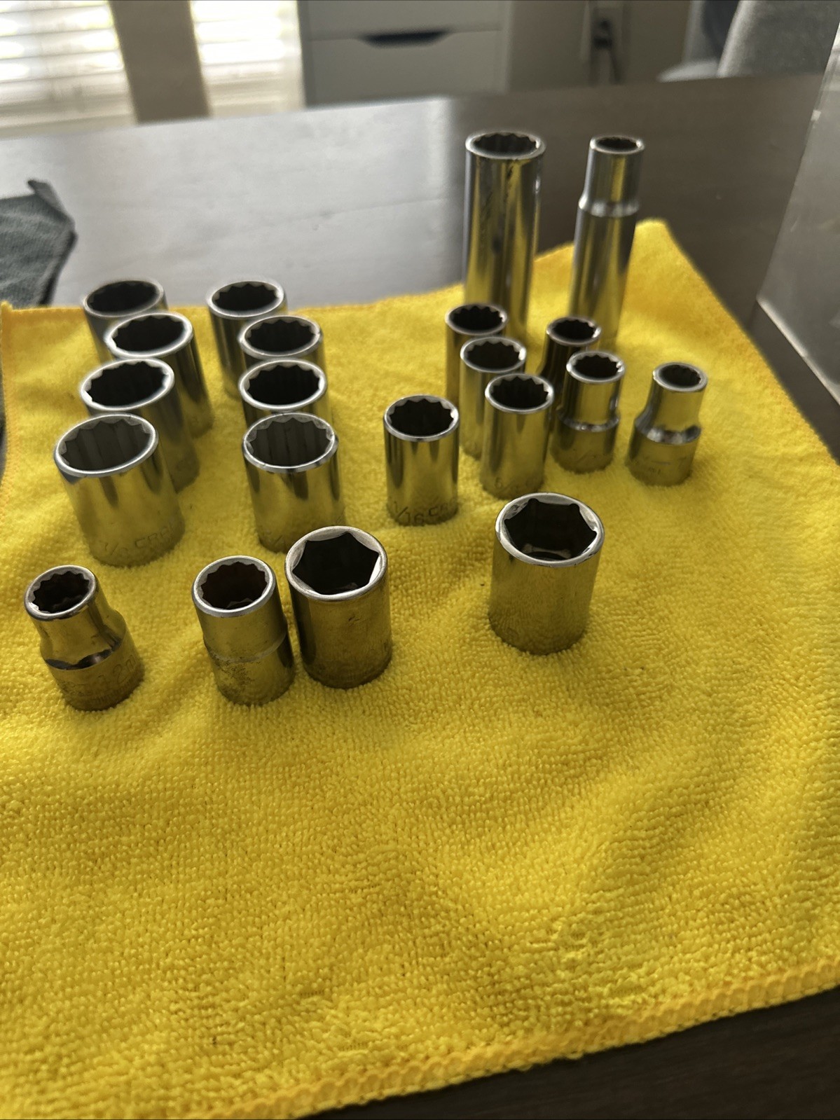 Craftsman and Husky Assorted SAE / Metric Sockets Lot of 90+ ITEMS Larger Sizes