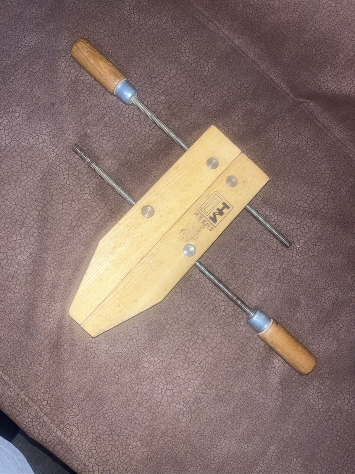 HMC HEMPE 12” ADJUSTABLE HANDSCREW WOODEN CLAMP MADE IN USA