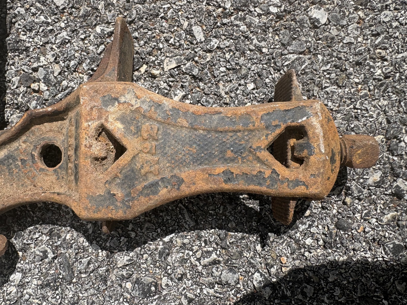 Boston 1896 Cast Iron Wood Clamp Threaded End Bar Clamp Sash Clamp Head No2
