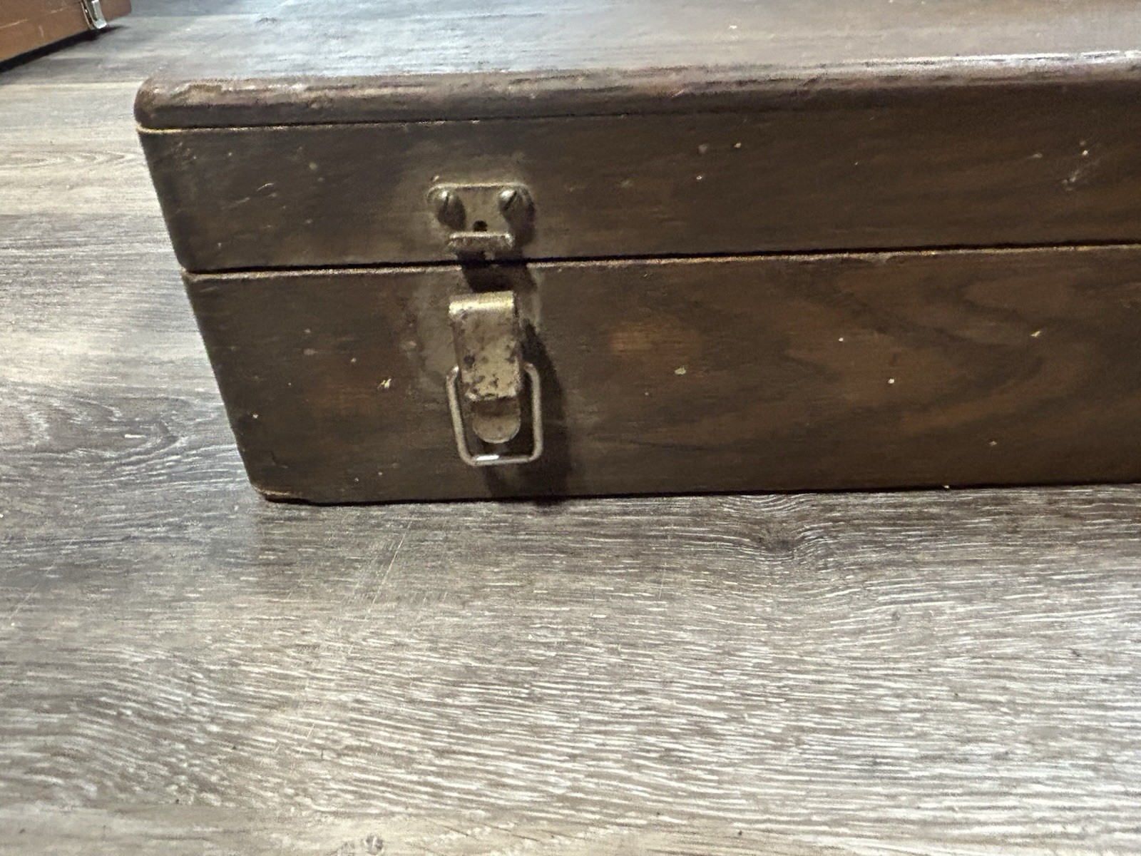 Antique Wood Stanley No. 907 Pr 902 Carpenter Tool Box 25 x 11 x 5 DoveTail READ