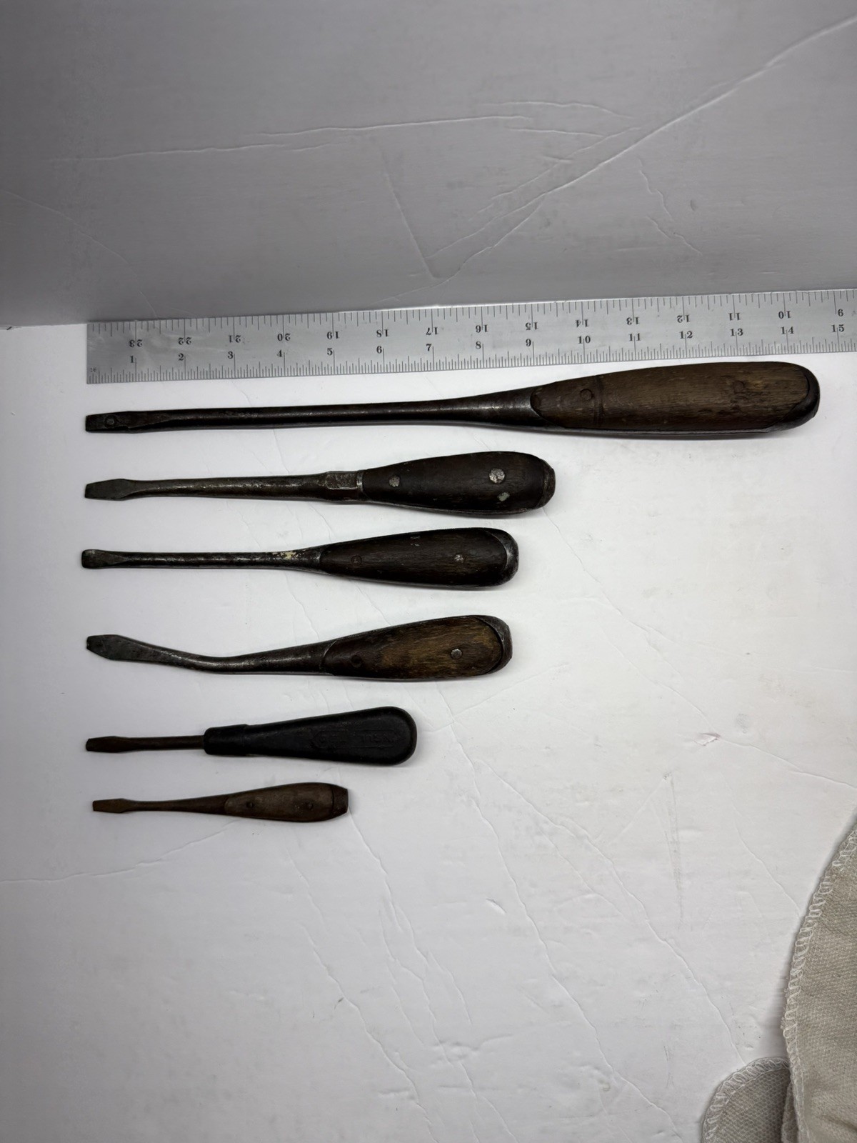 ANTIQUE VINTAGE HD SMITH & Lenox USA Perfect Handle Screwdrivers Perfect Handle