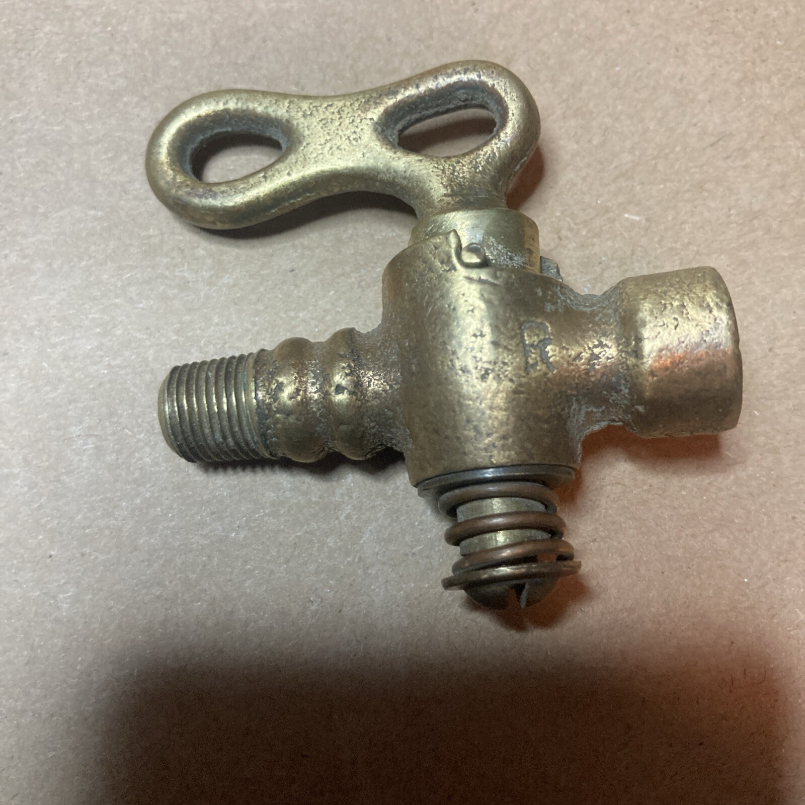 Vintage Brass Gas Cut Off Valve