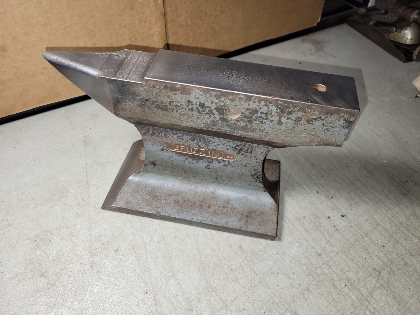 Vintage User/Artisan made bench top anvil 15 pound blacksmithing tool