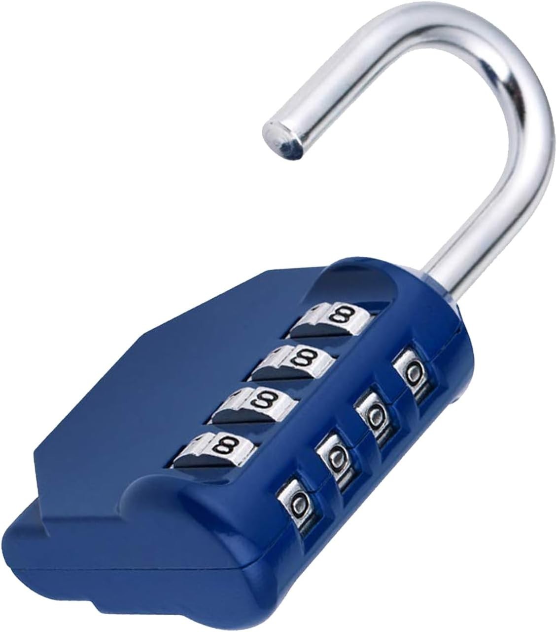 Compact 4-Digit Combination Lock in Blue – Stylish & Sturdy Security Solution