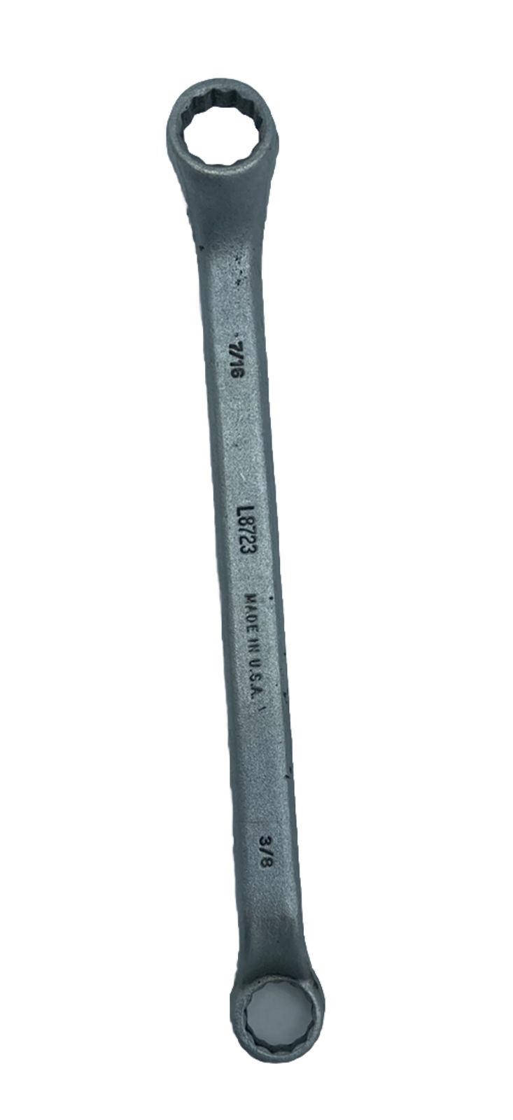 Vintage Billings 7/16” 3/8” 12 Point Double Box End Wrench L8723 USA