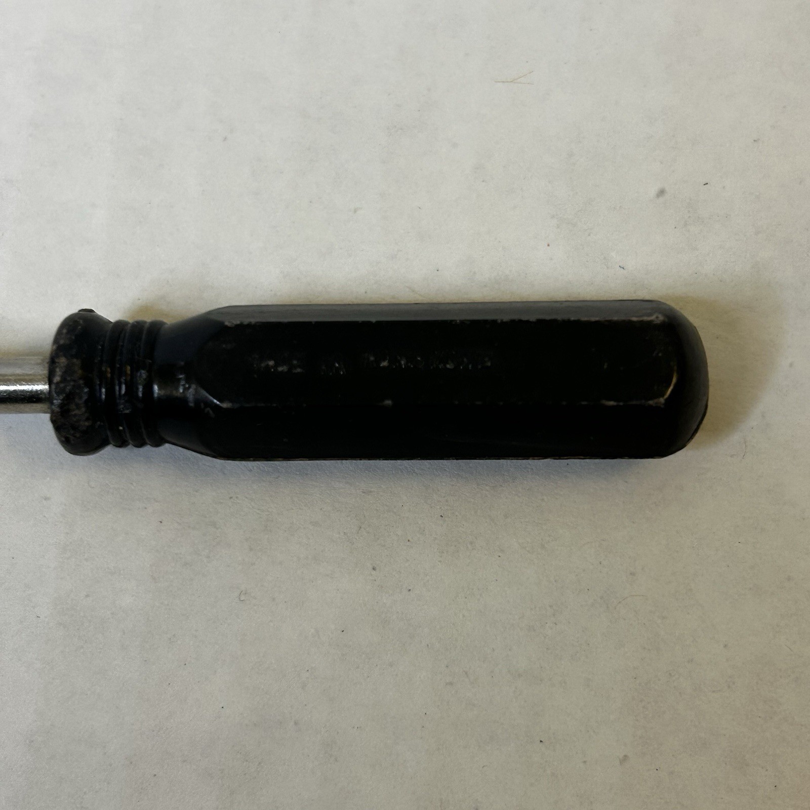 Vintage Mini Screwdriver Made In Hong Kong Black Handle