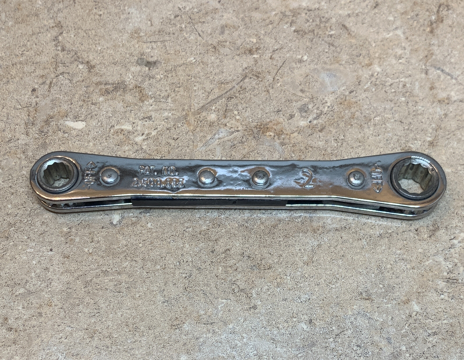 MAC TOOLS RW08102 Ratcheting 12-pt Box End Wrench 1/4” X 5/16” Made In USA