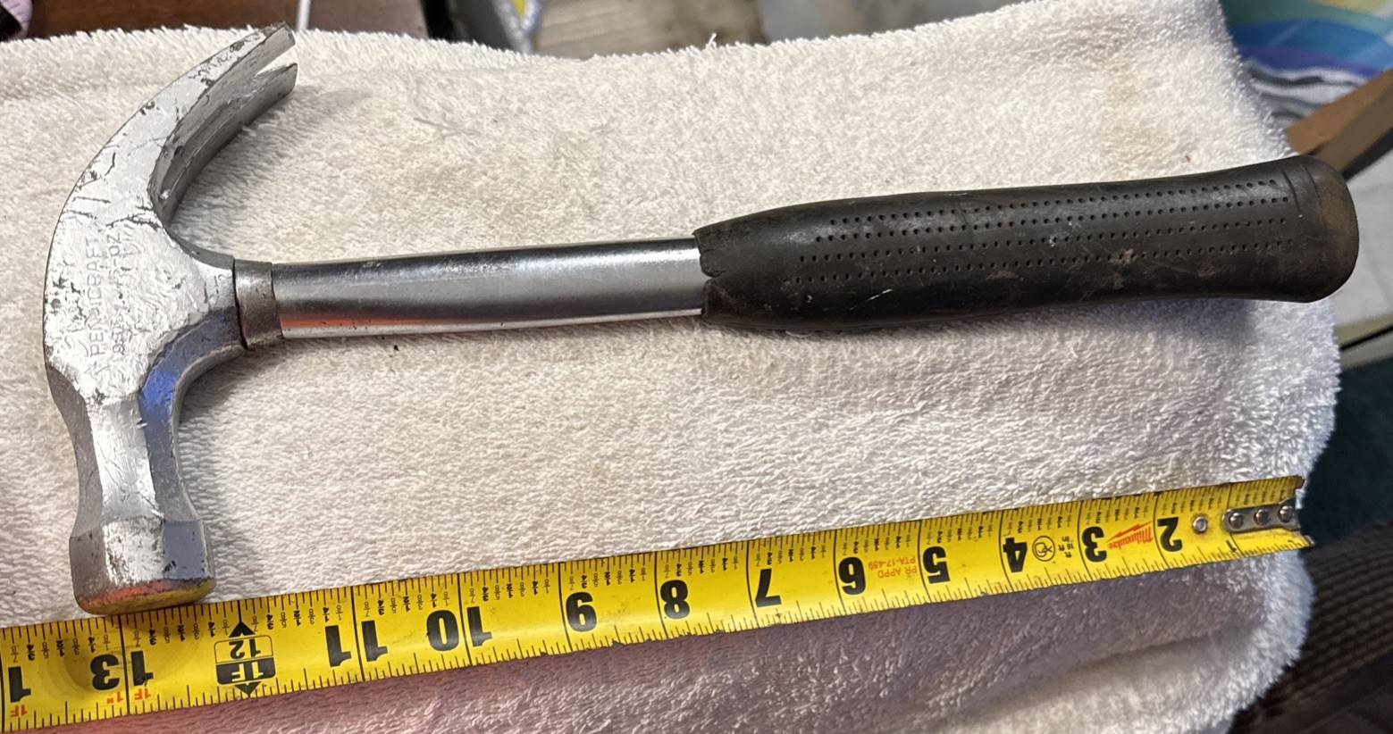 16 oz 9816 Penncraft Claw Hammer vtg tool J.c. penney , metal shaft