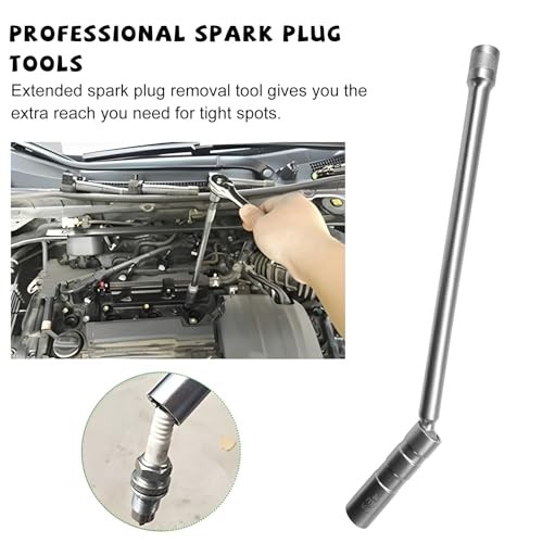 Extended Magnetic Spark Plug Socket, 3/8″ Drive 12 Point Spark Plug Wrench for