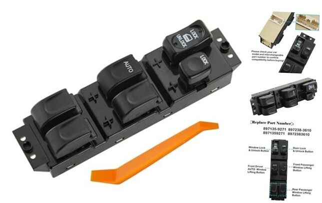 Power Window Switch Fits Isuzu Rodeo 1998-2004, for Isuzu Axiom 2002
