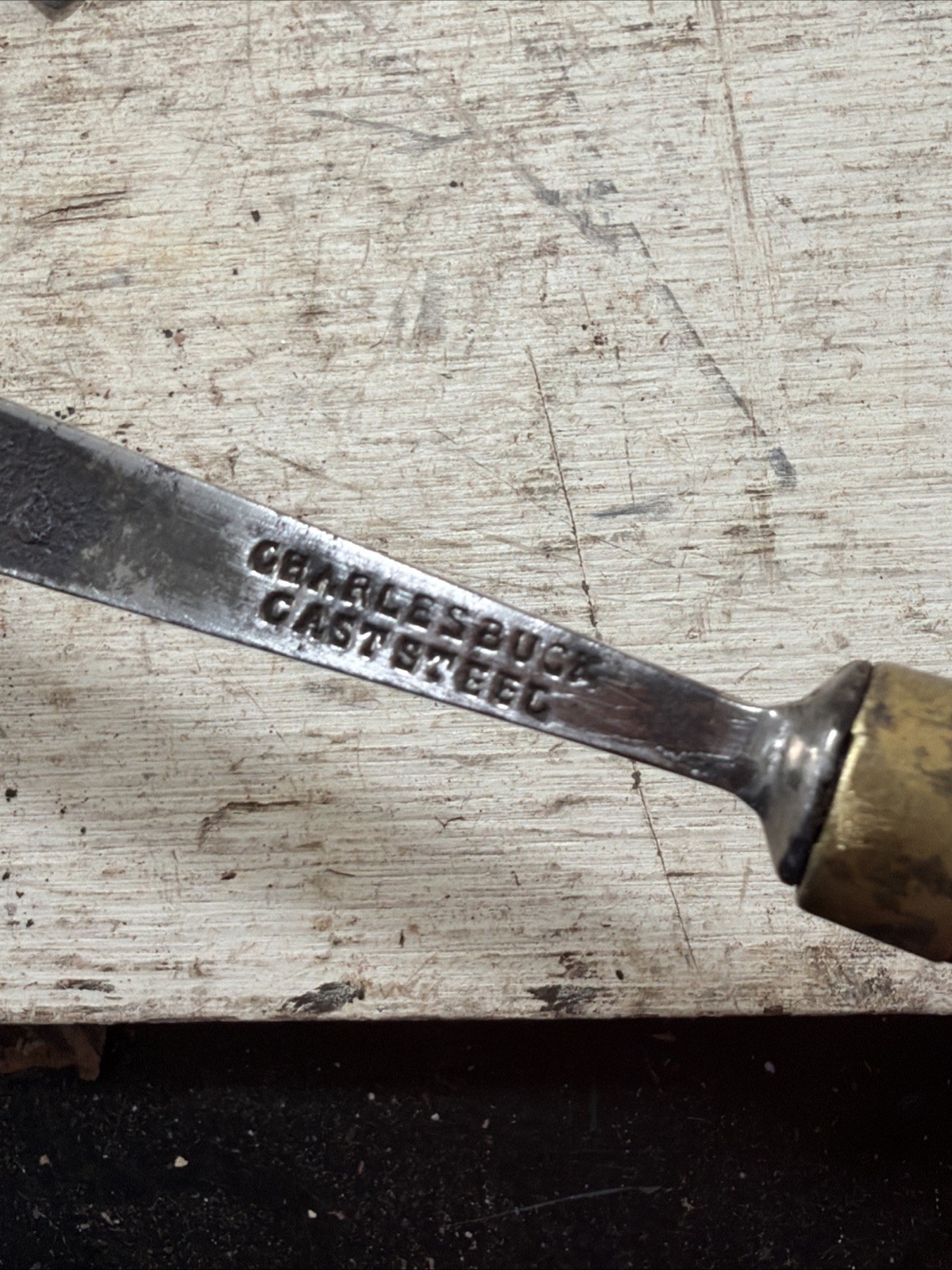 LOT OF 4 Vintage ASSORTED BUCK BROTHERS CARVING Gouging CHISELS As Found